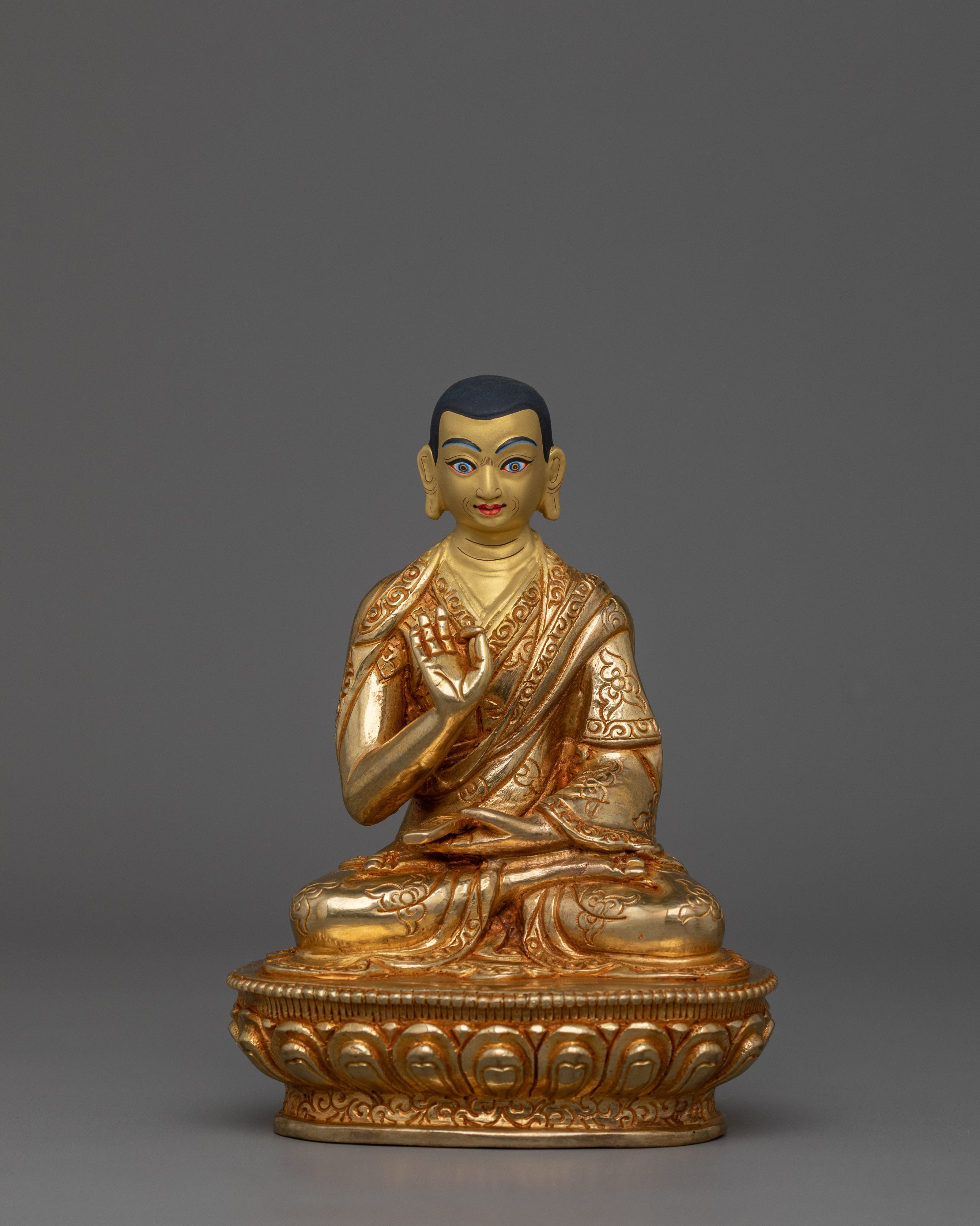 Handmade Statue Set of Tsong khapa | The Ocean of Wisdom