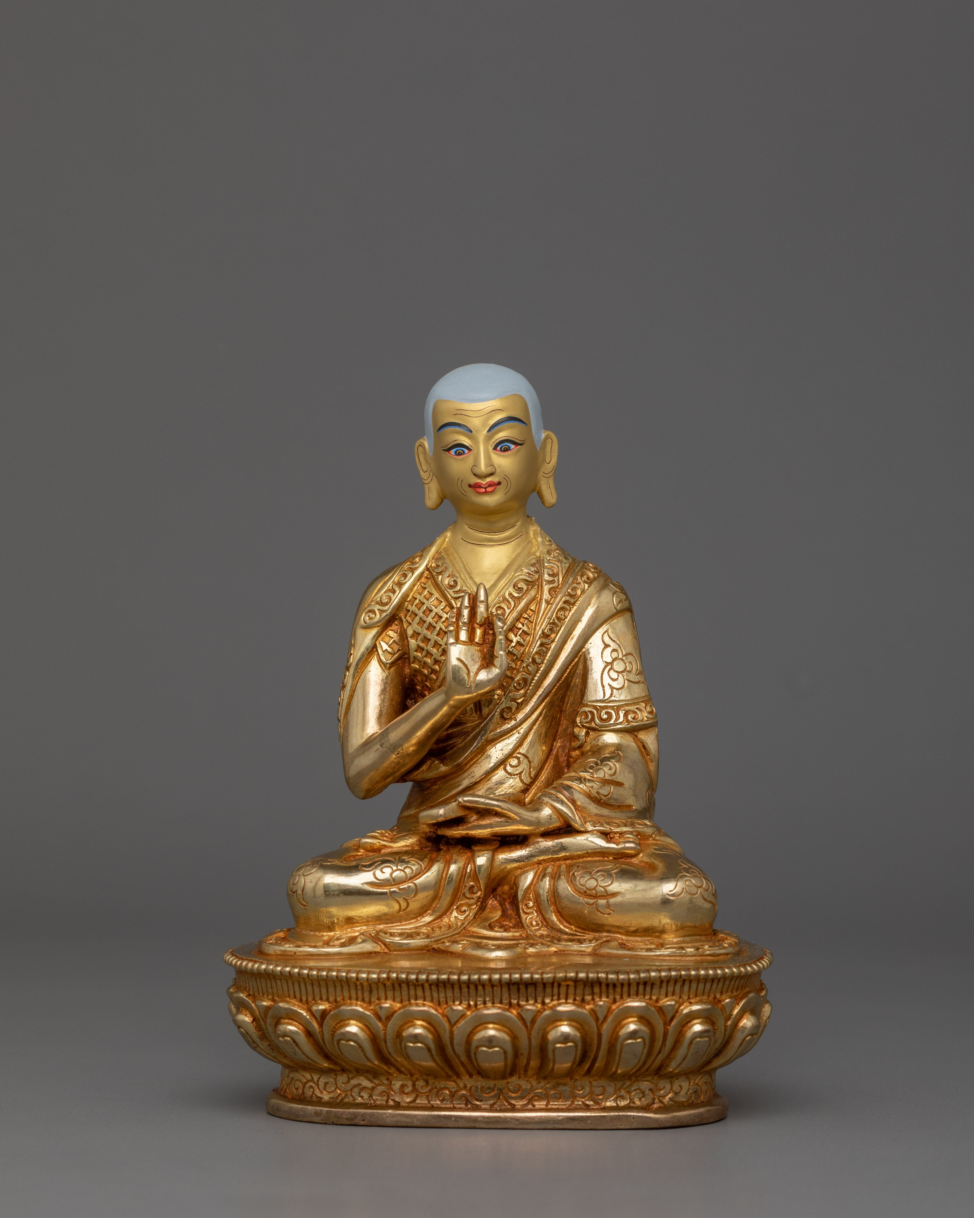 Handmade Statue Set of Tsong khapa | The Ocean of Wisdom