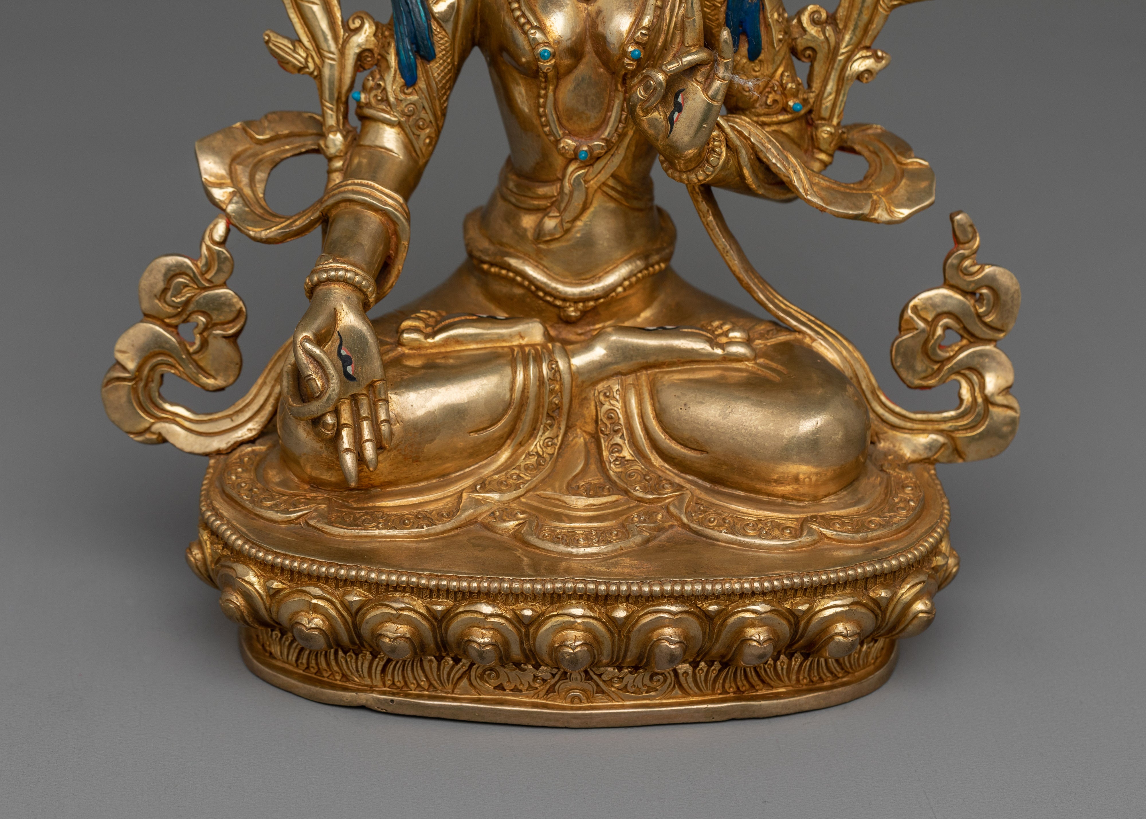 Beautiful Goddess 7 Eyes  White Tara Statue | Female Mother Deity