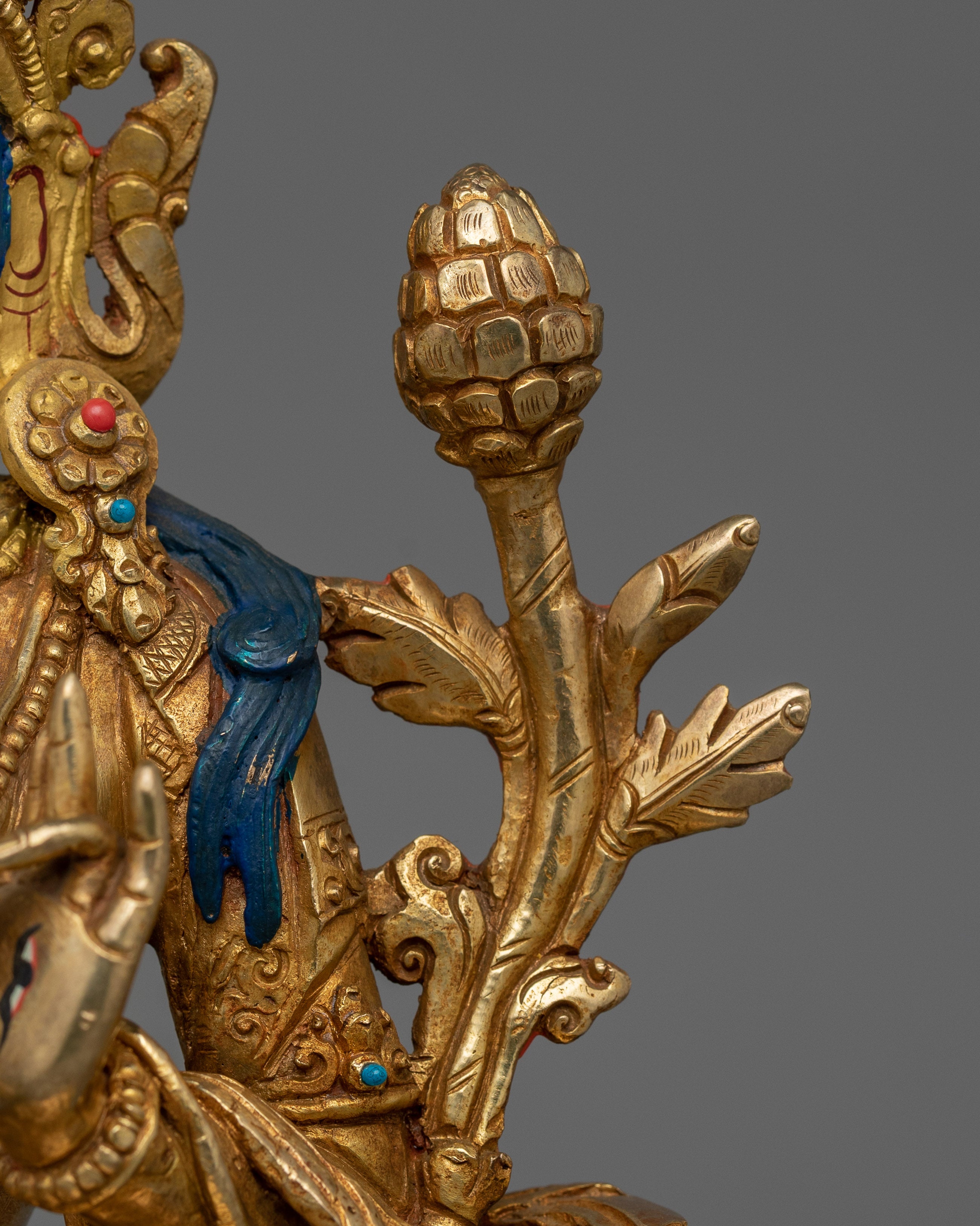 Beautiful Goddess 7 Eyes  White Tara Statue | Female Mother Deity