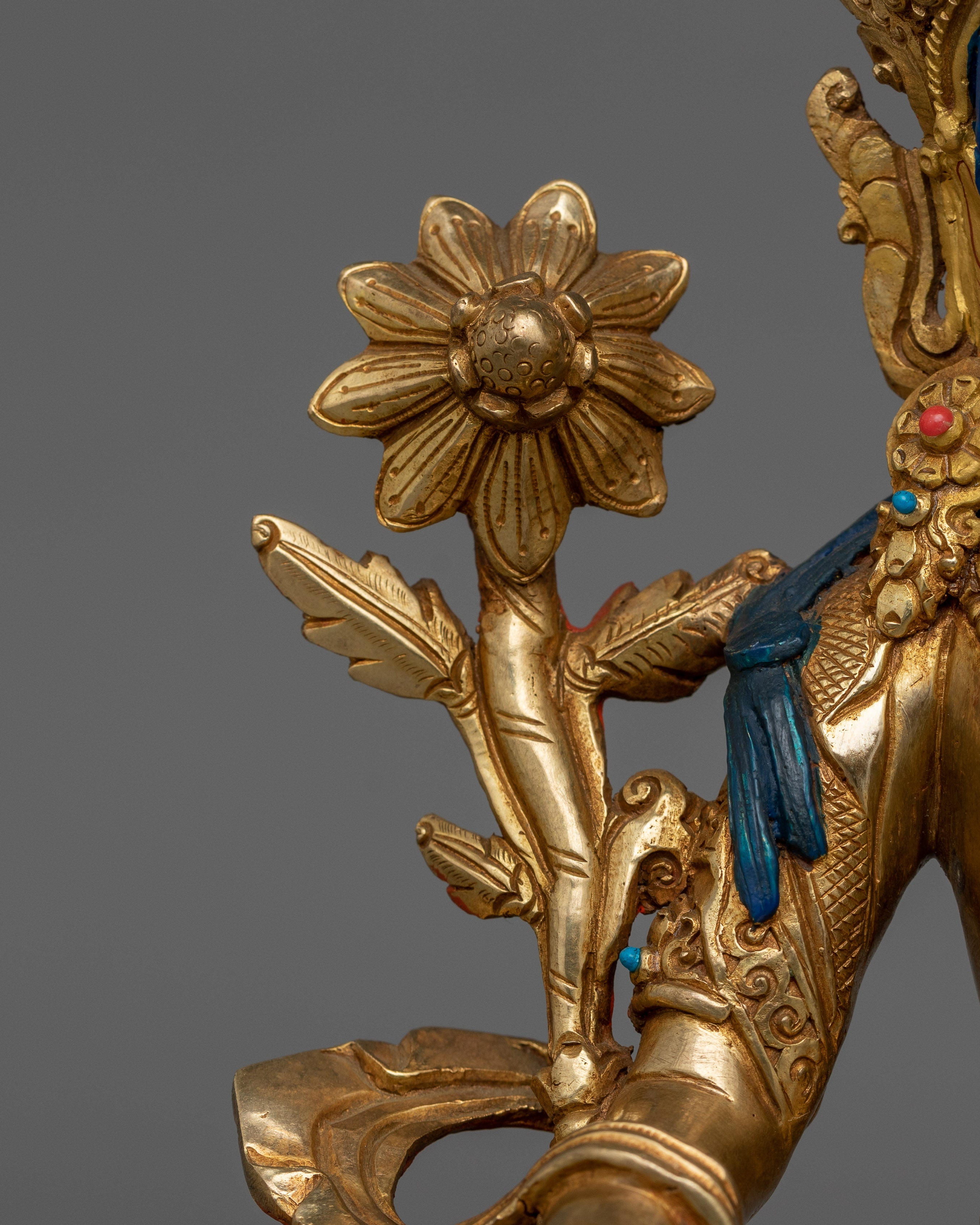 Beautiful Goddess 7 Eyes  White Tara Statue | Female Mother Deity
