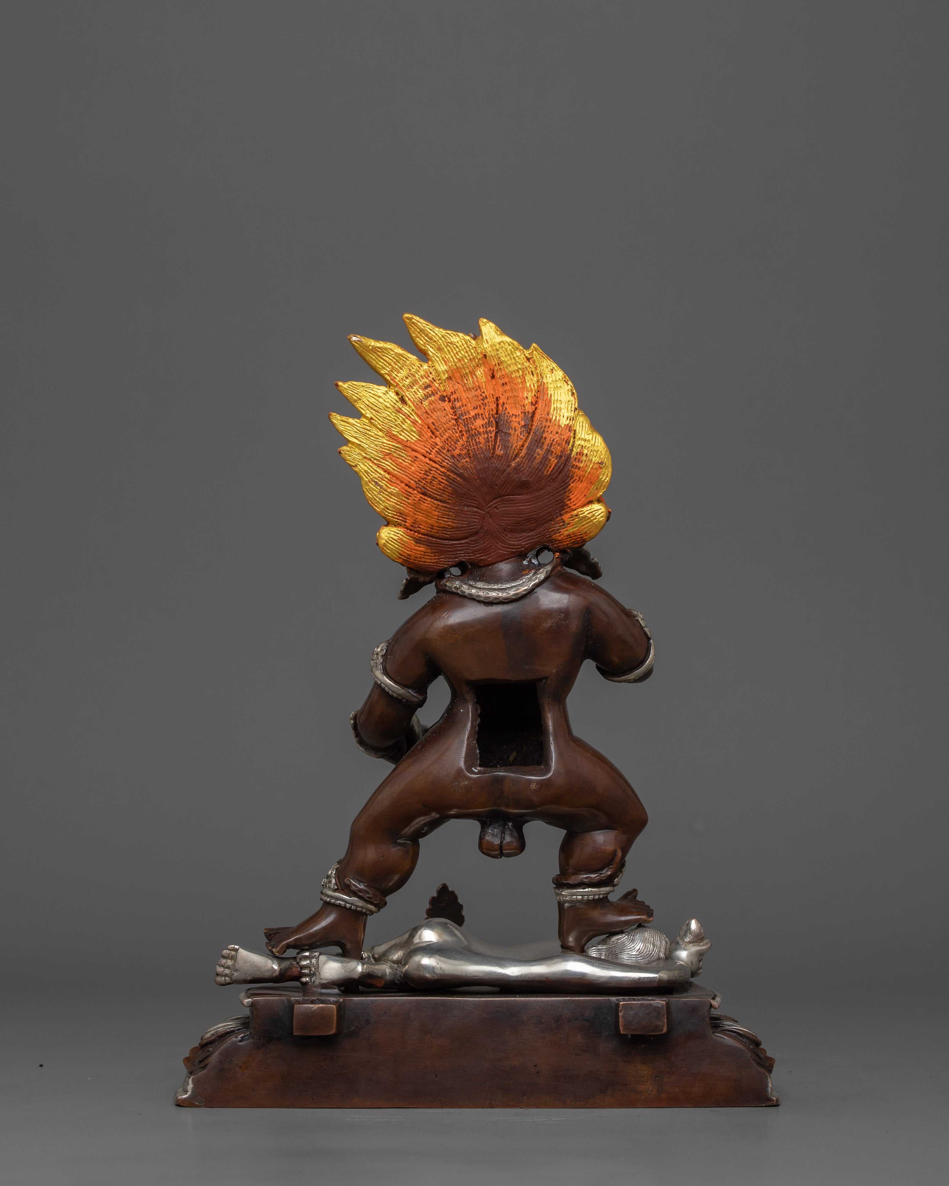 Traditional Nagpo Dzambhala Statue | The Wrathful Wealth Deity