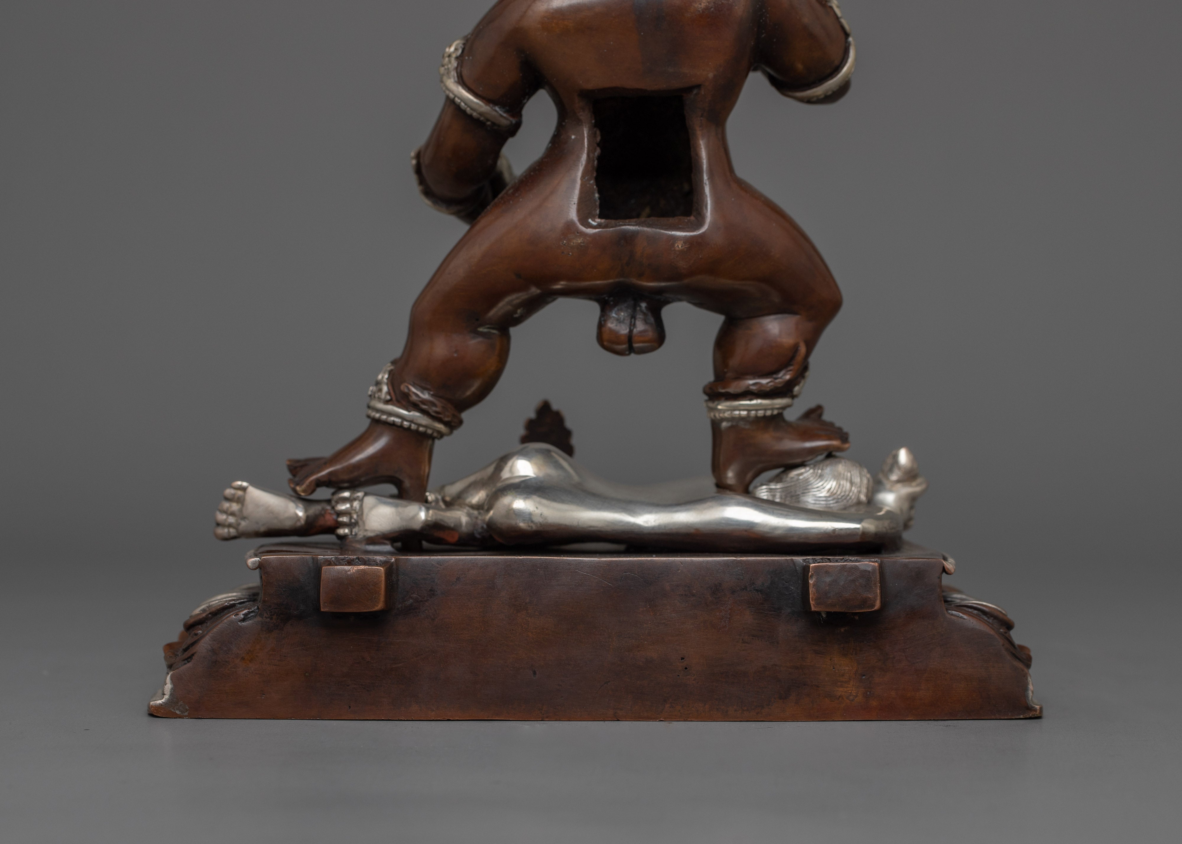 Traditional Nagpo Dzambhala Statue | The Wrathful Wealth Deity