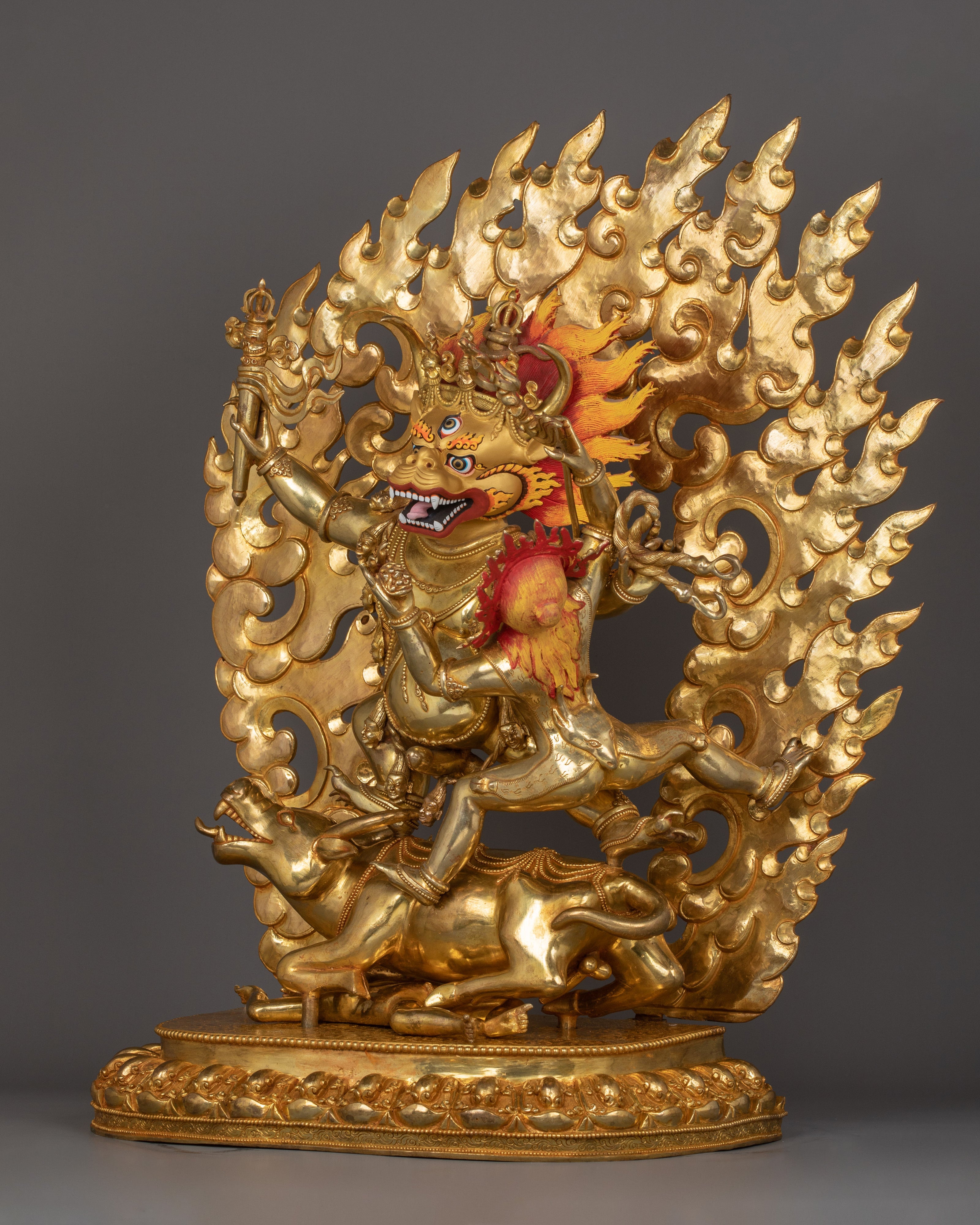 Spiritual Statue of Yamantaka With Consort | The Destroyer of Death