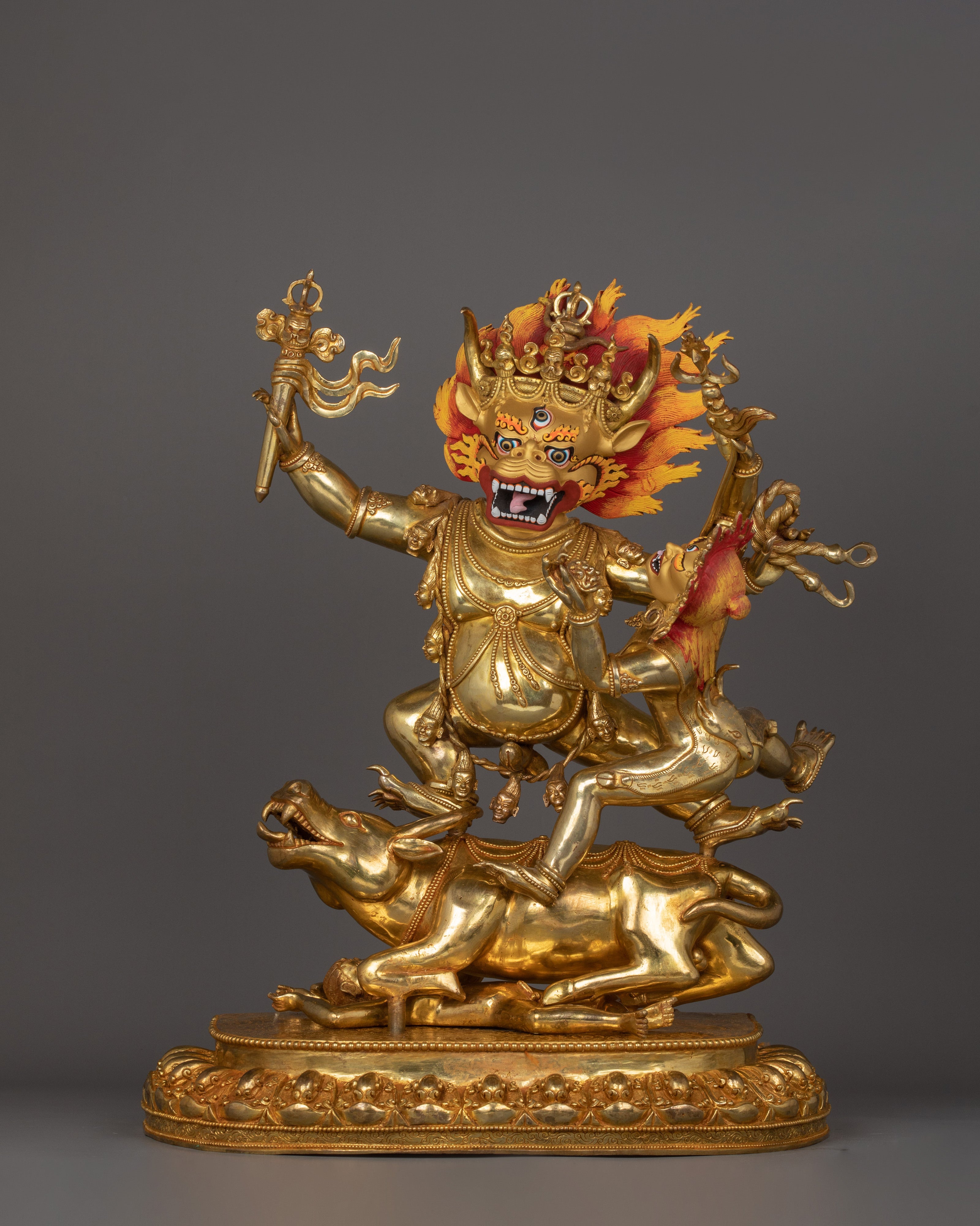 Spiritual Statue of Yamantaka With Consort | The Destroyer of Death