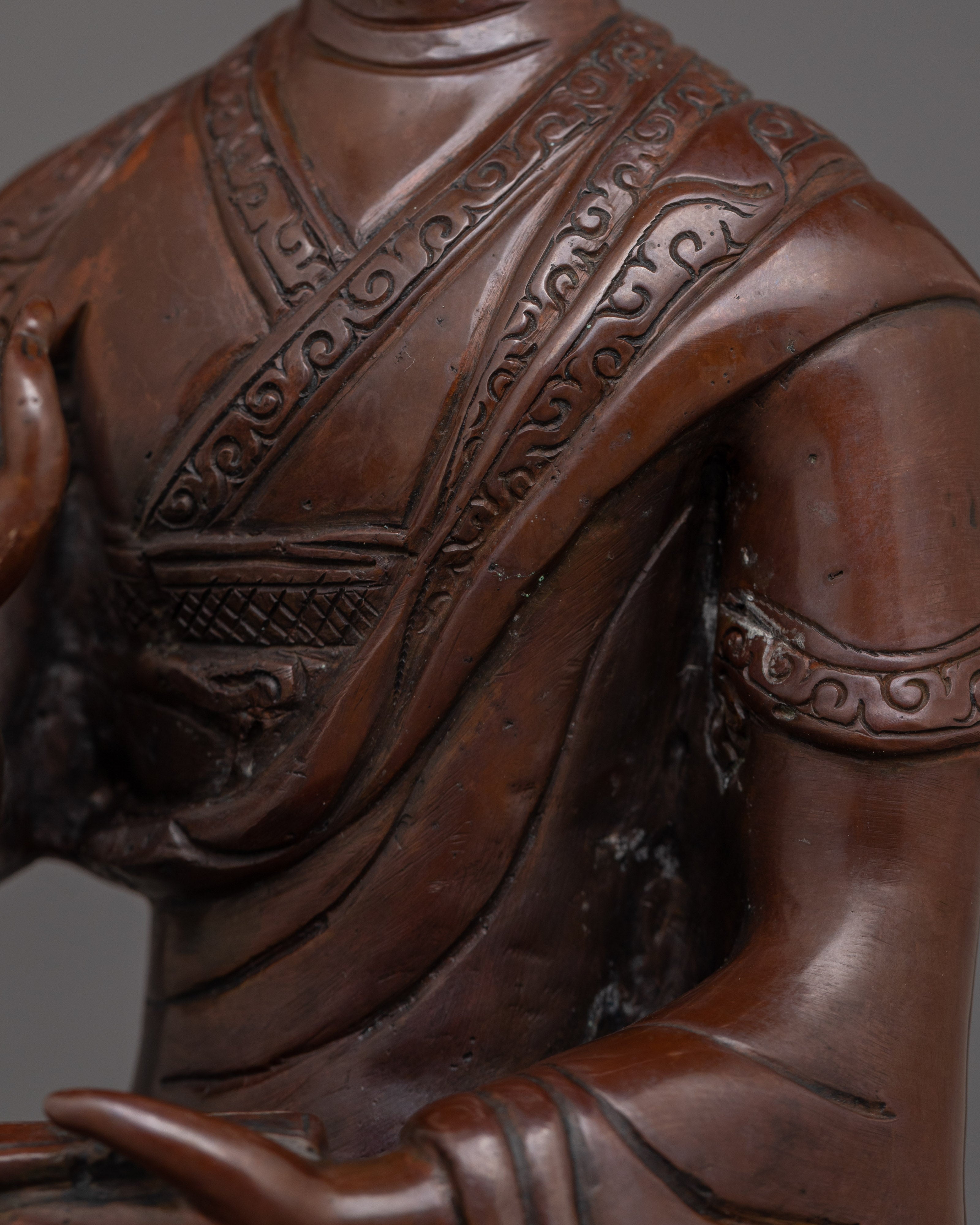 Karmapa with Oxidized copper Body Statue | The Embodiment of Compassionate Wisdom