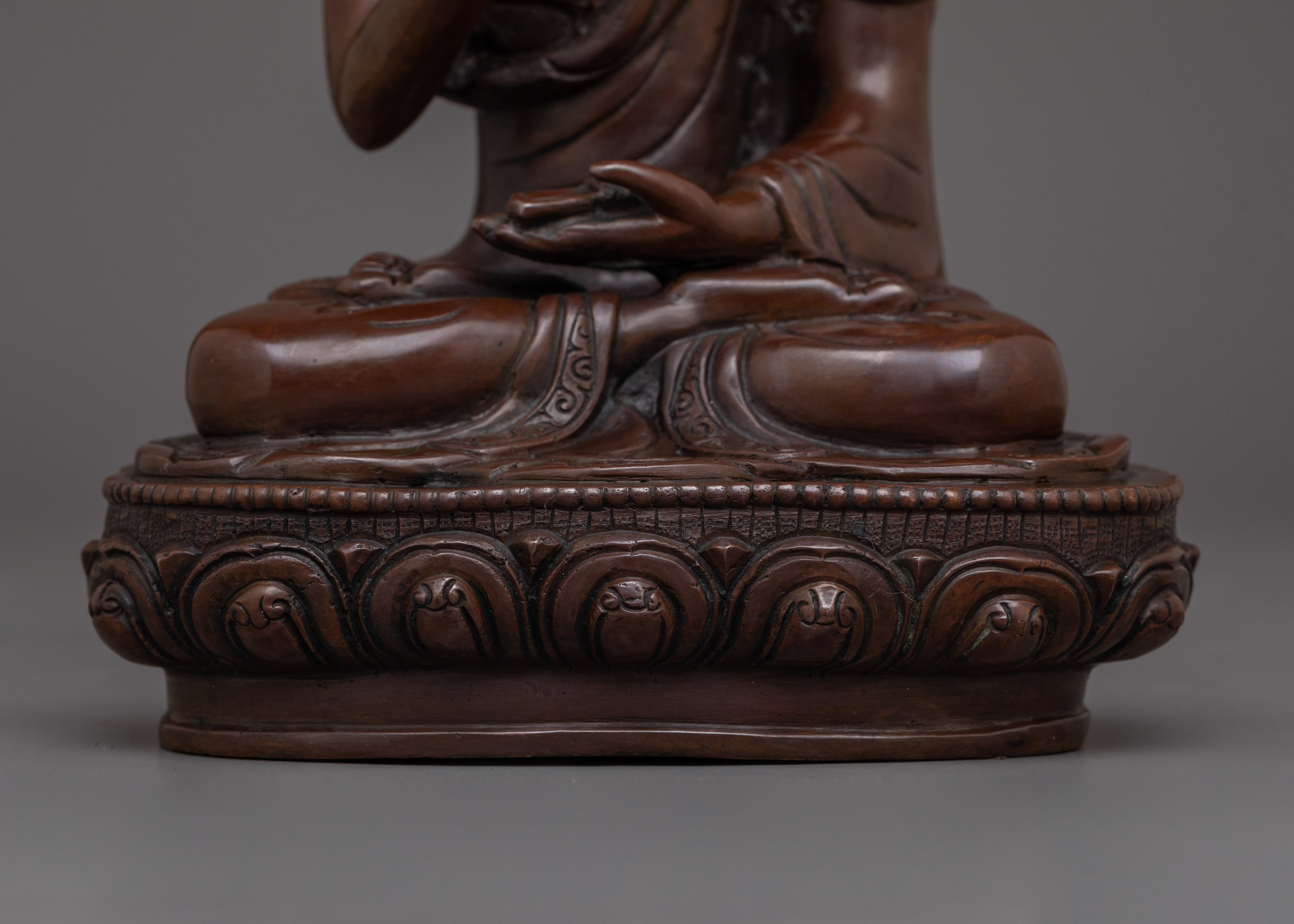 Karmapa with Oxidized copper Body Statue | The Embodiment of Compassionate Wisdom