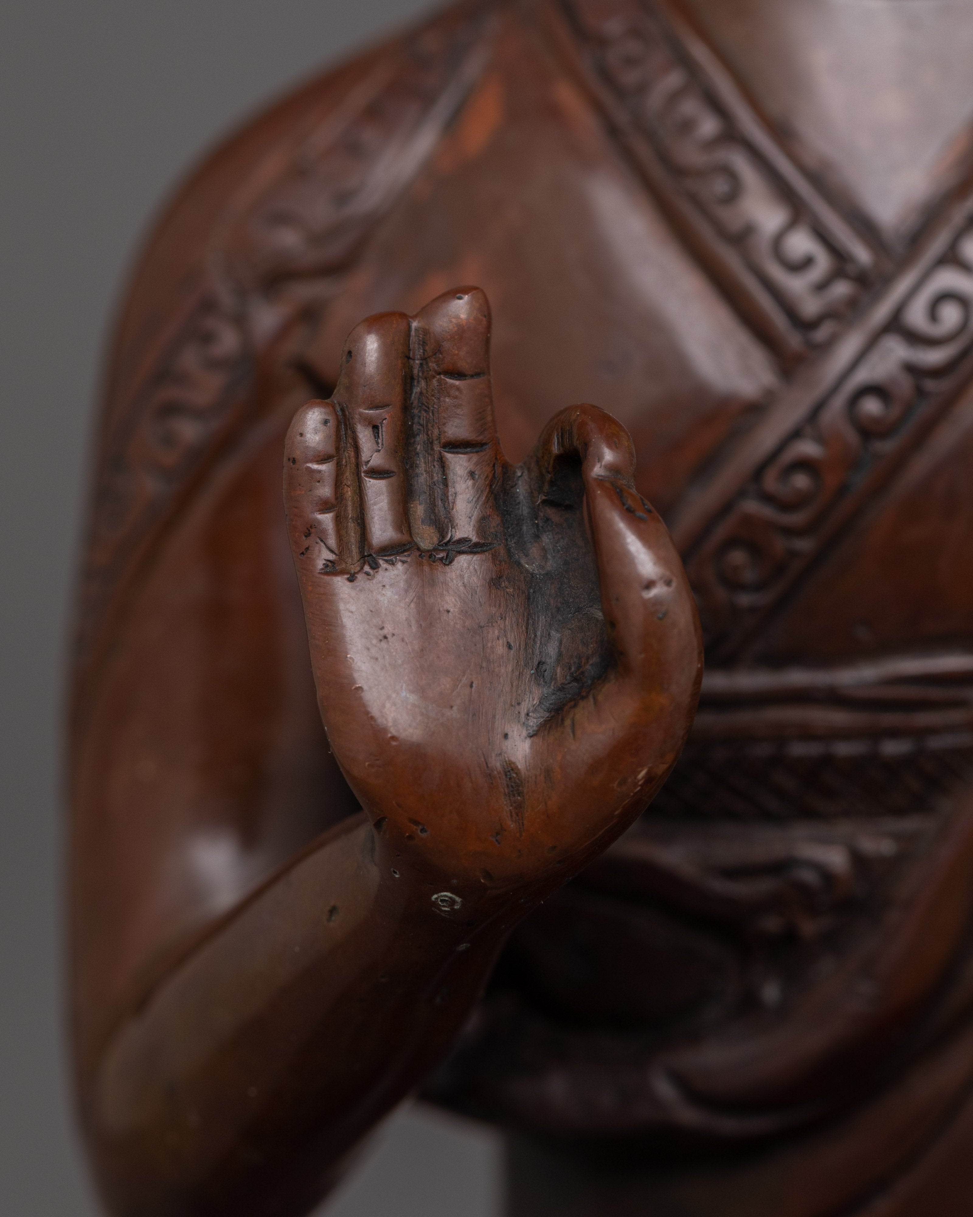 Karmapa with Oxidized copper Body Statue | The Embodiment of Compassionate Wisdom