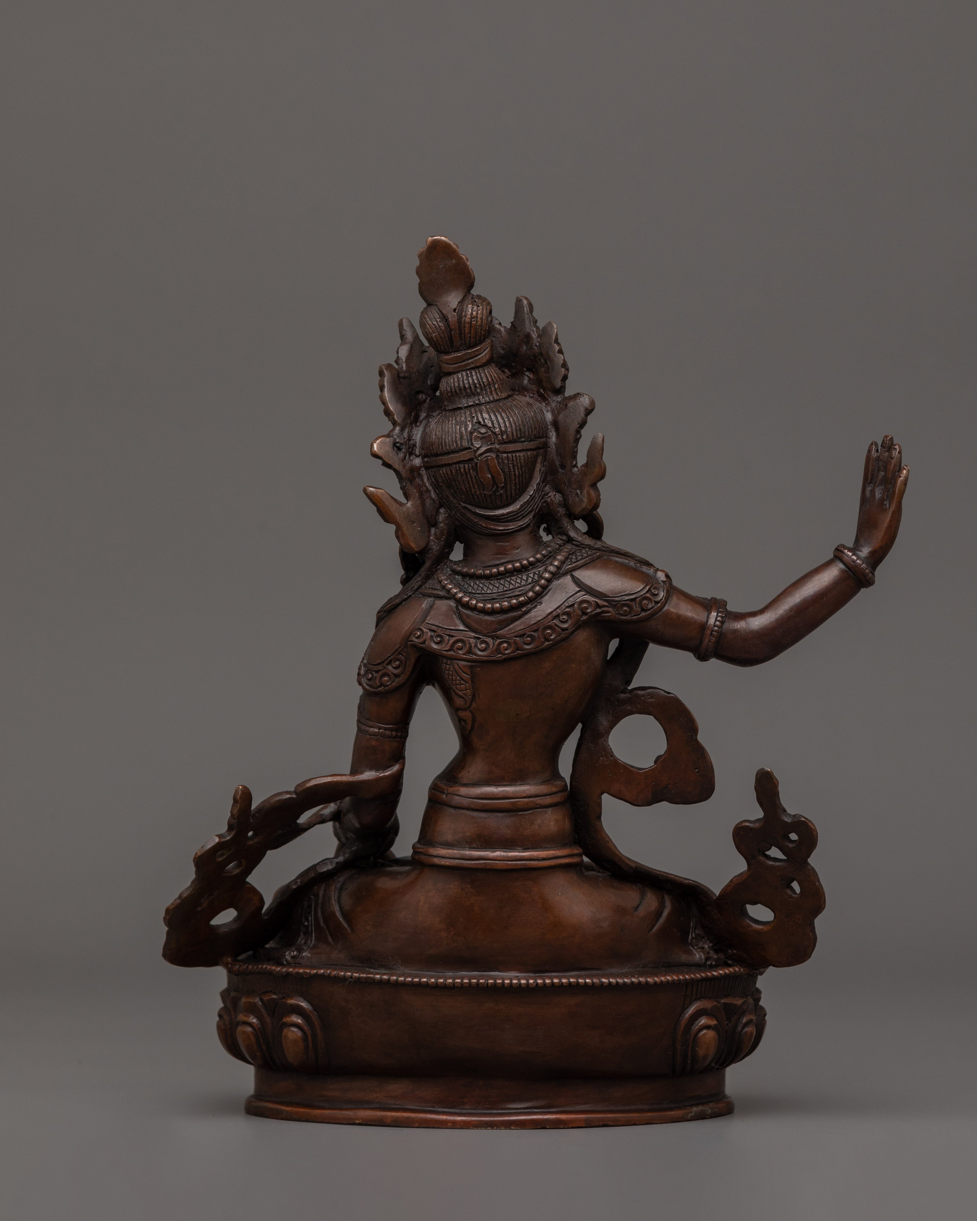 Handmade Statue of Bodhisattva | Oxidized Copper Body