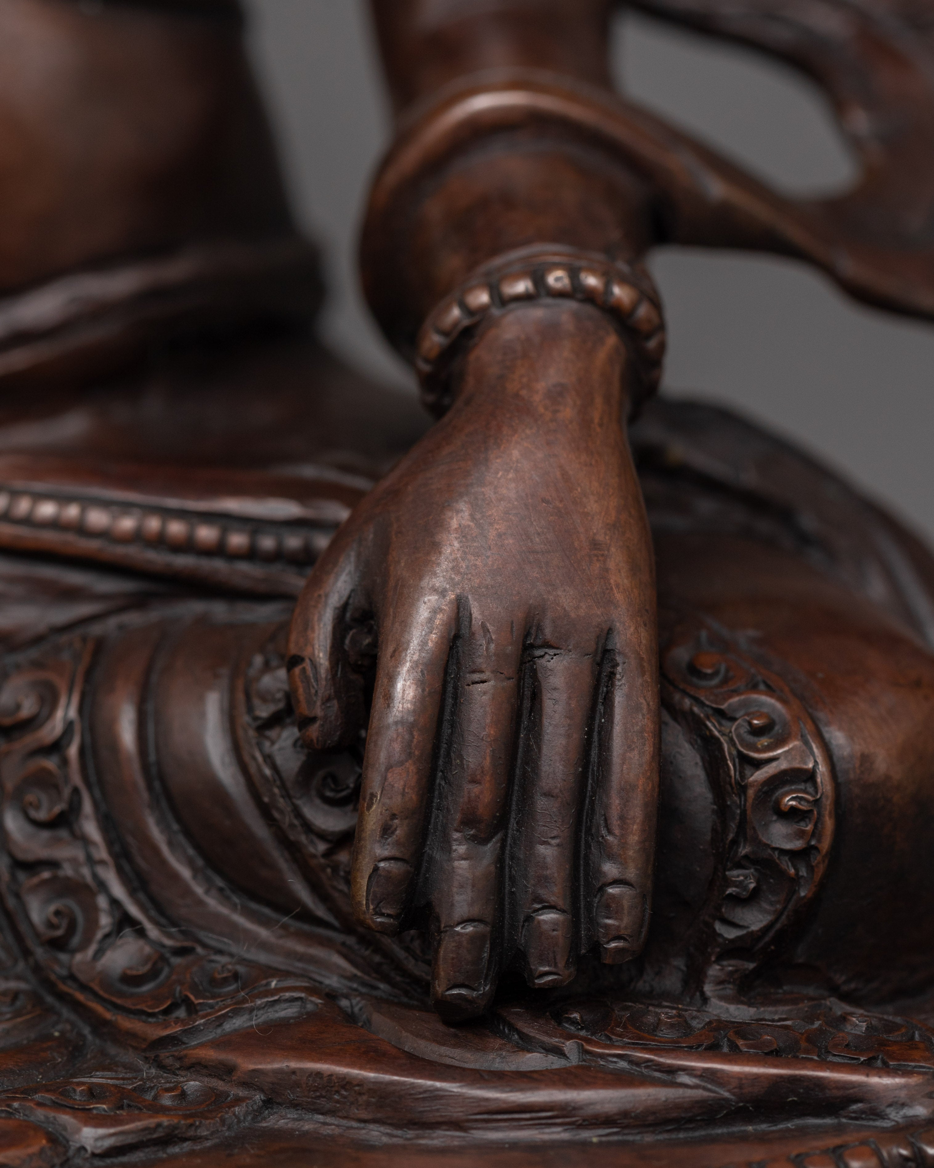 Handmade Statue of Bodhisattva | Oxidized Copper Body