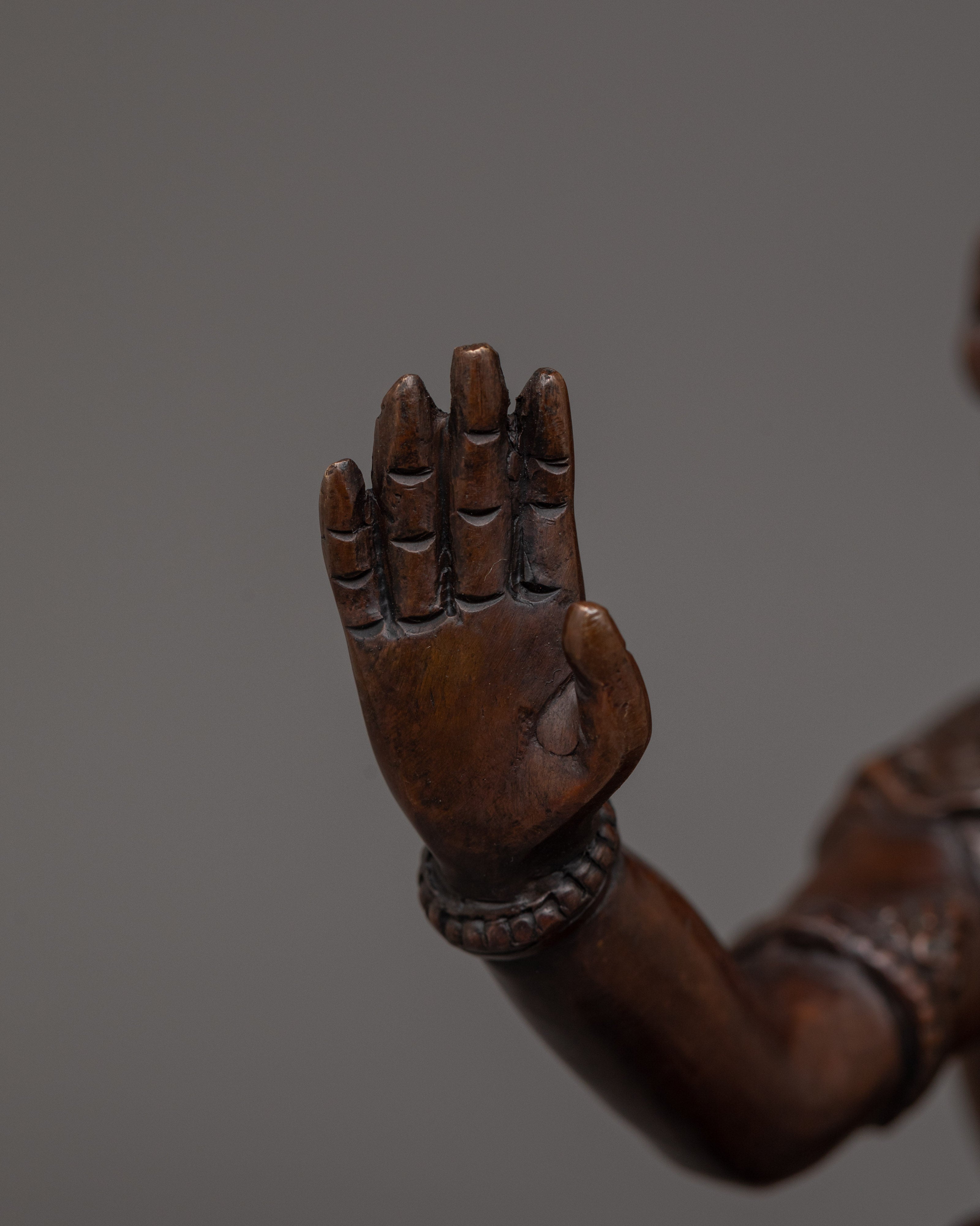 Handmade Statue of Bodhisattva | Oxidized Copper Body