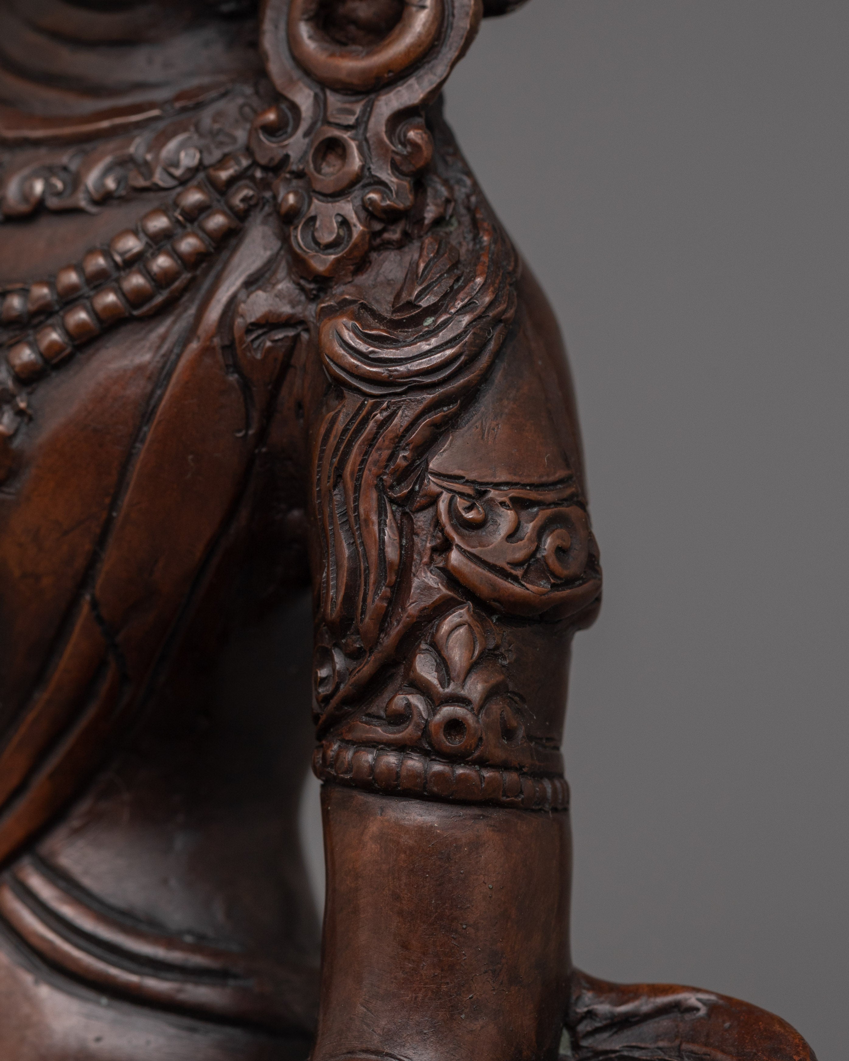 Handmade Statue of Bodhisattva | Oxidized Copper Body