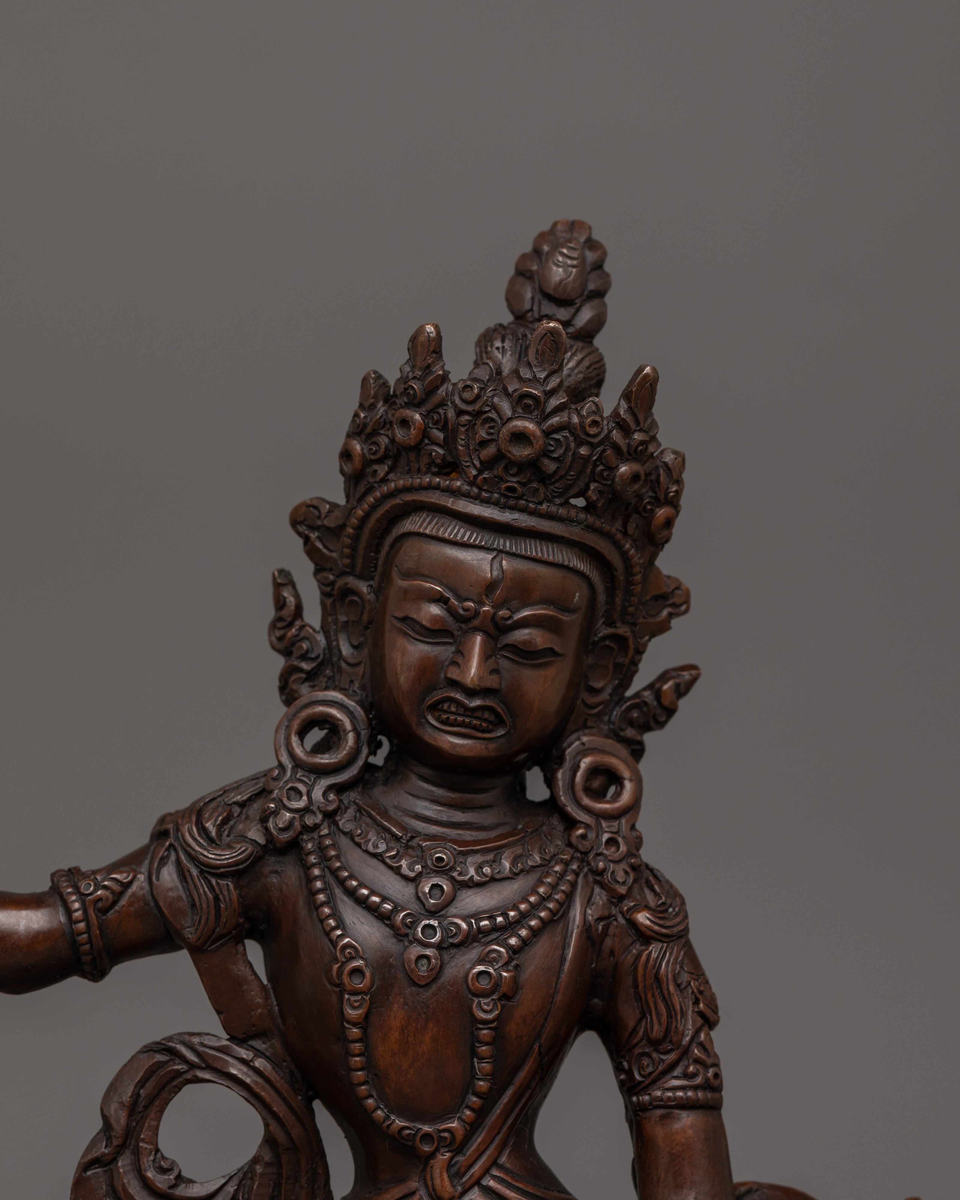 Handmade Statue of Bodhisattva | Oxidized Copper Body