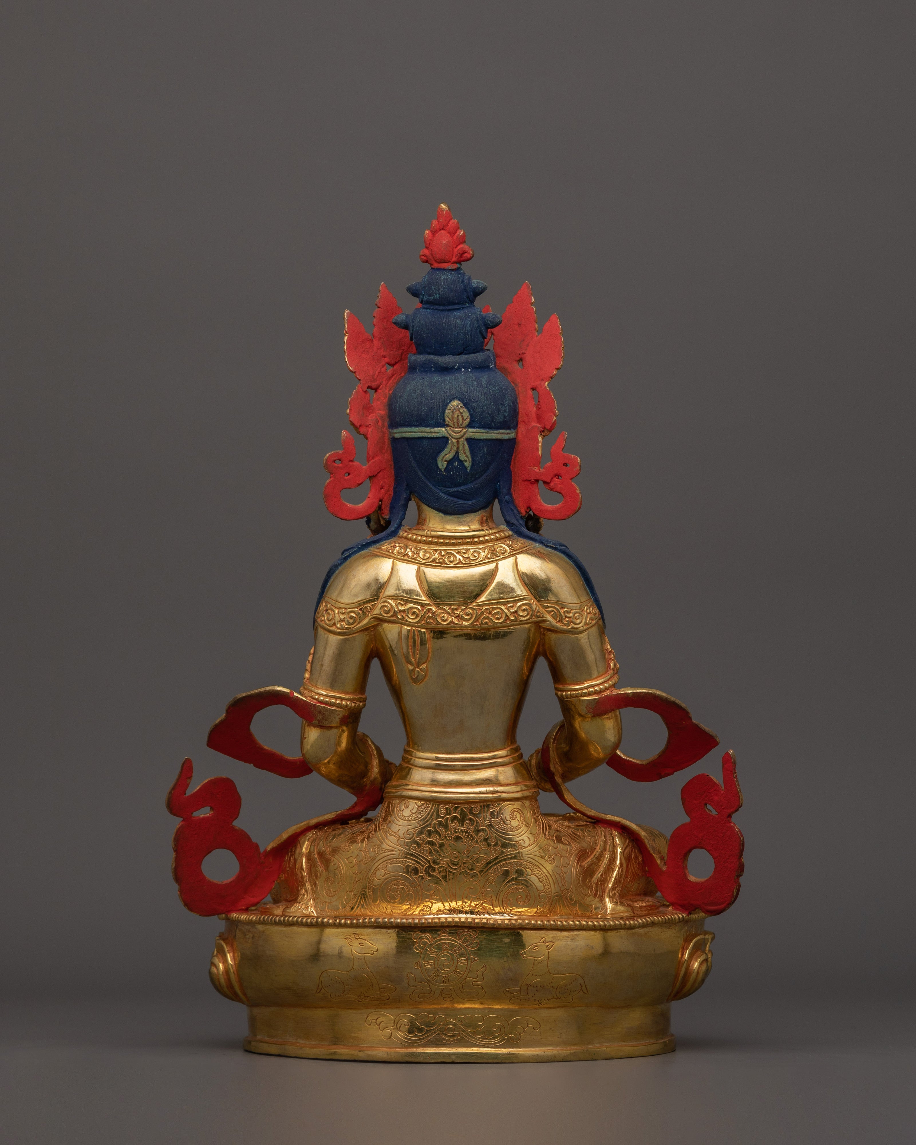 Buddhist Healer Amitayus Sculpture | Embodying Immortality and Wisdom