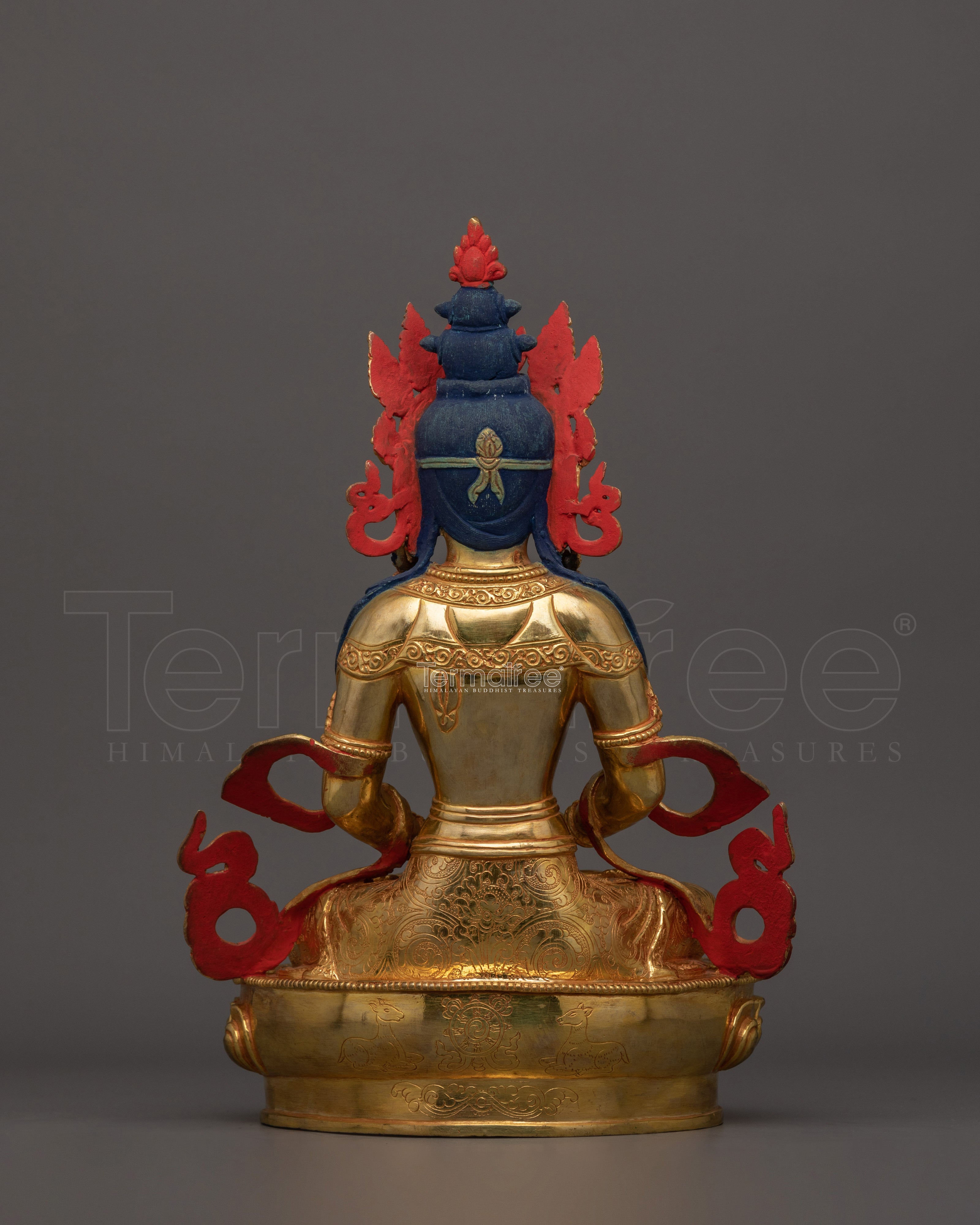 Buddhist Healer Amitayus Sculpture | Embodying Immortality and Wisdom