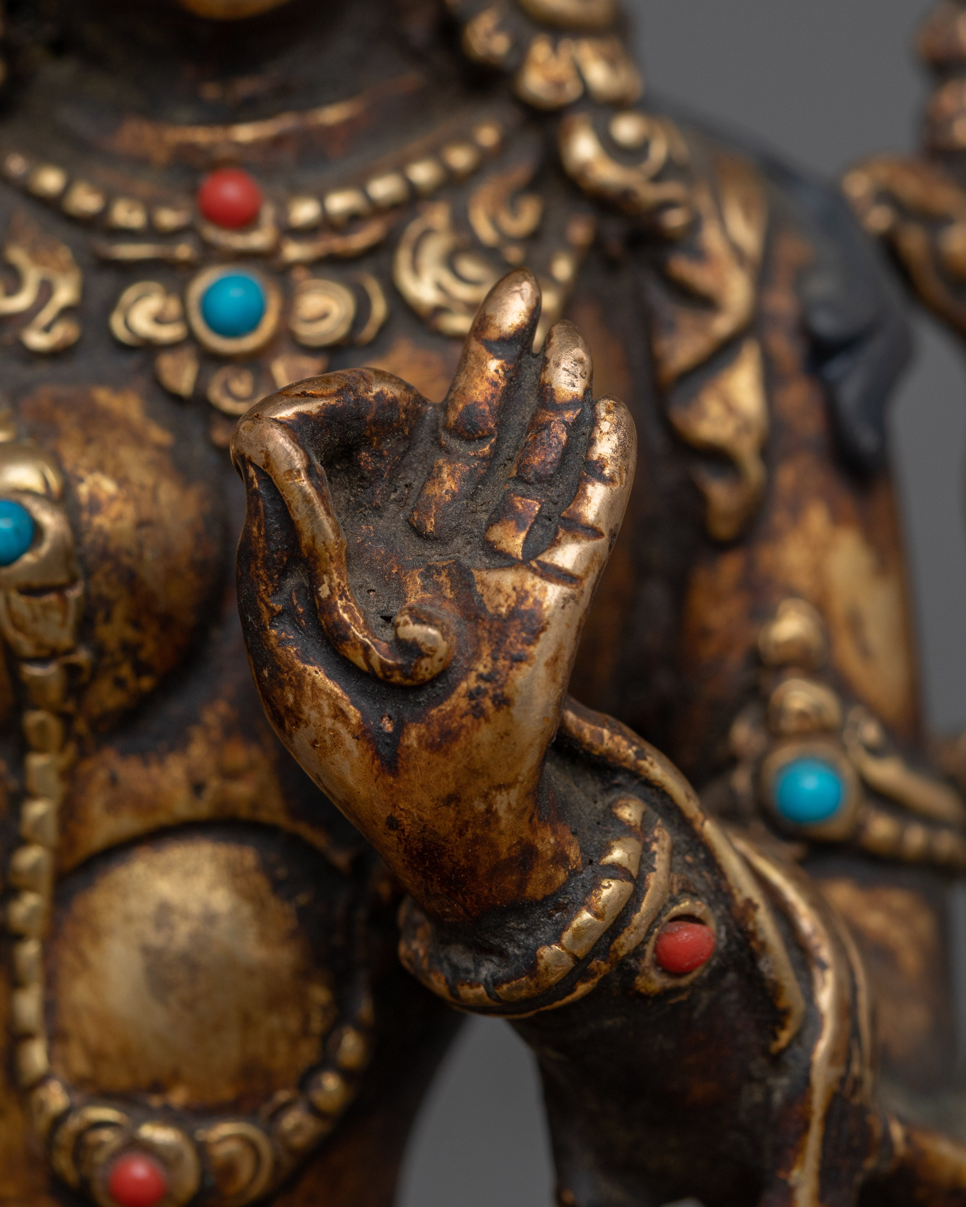 Handcrafted Statue of Green Tara | Traditional Artwork