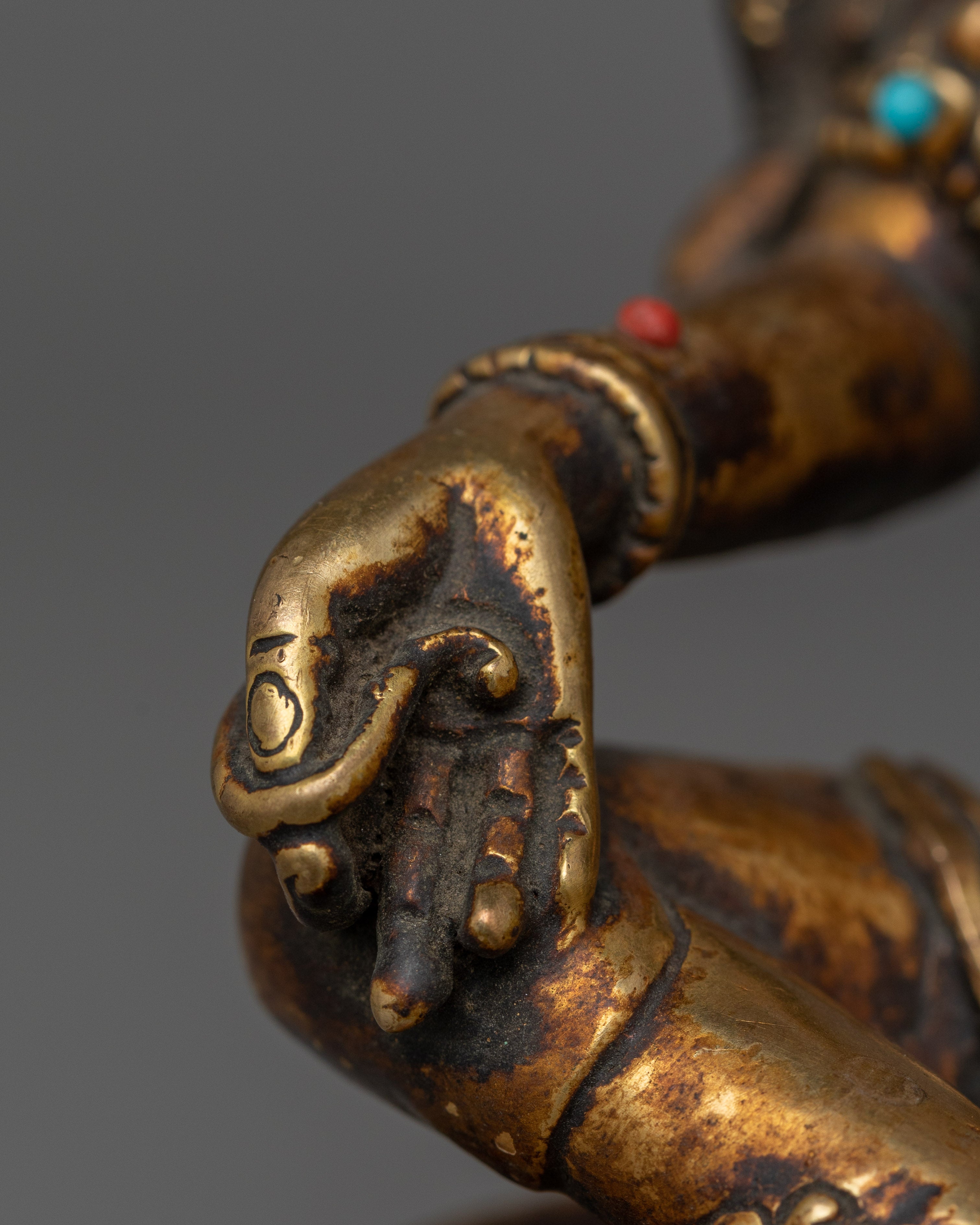 Handcrafted Statue of Green Tara | Traditional Artwork