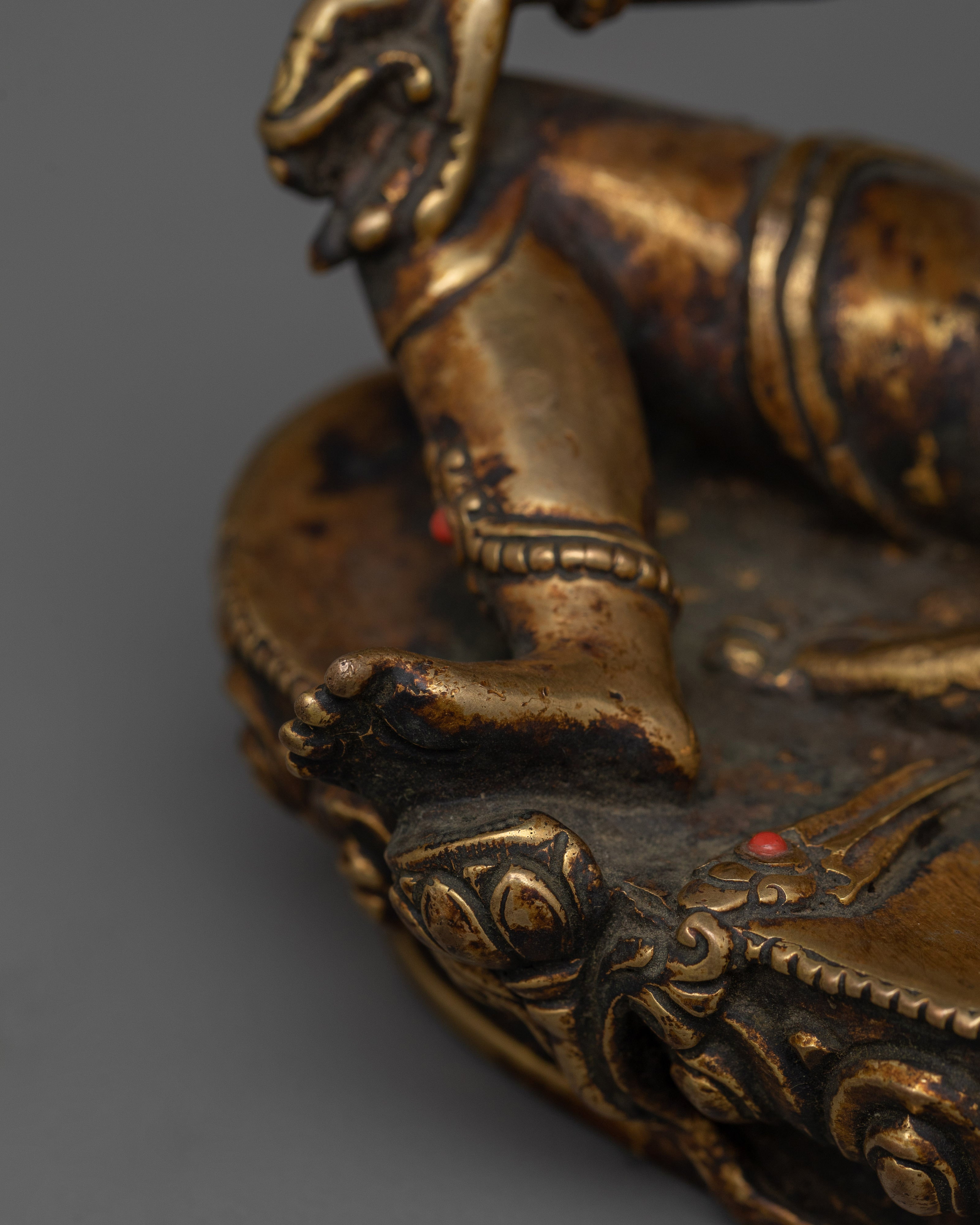 Handcrafted Statue of Green Tara | Traditional Artwork