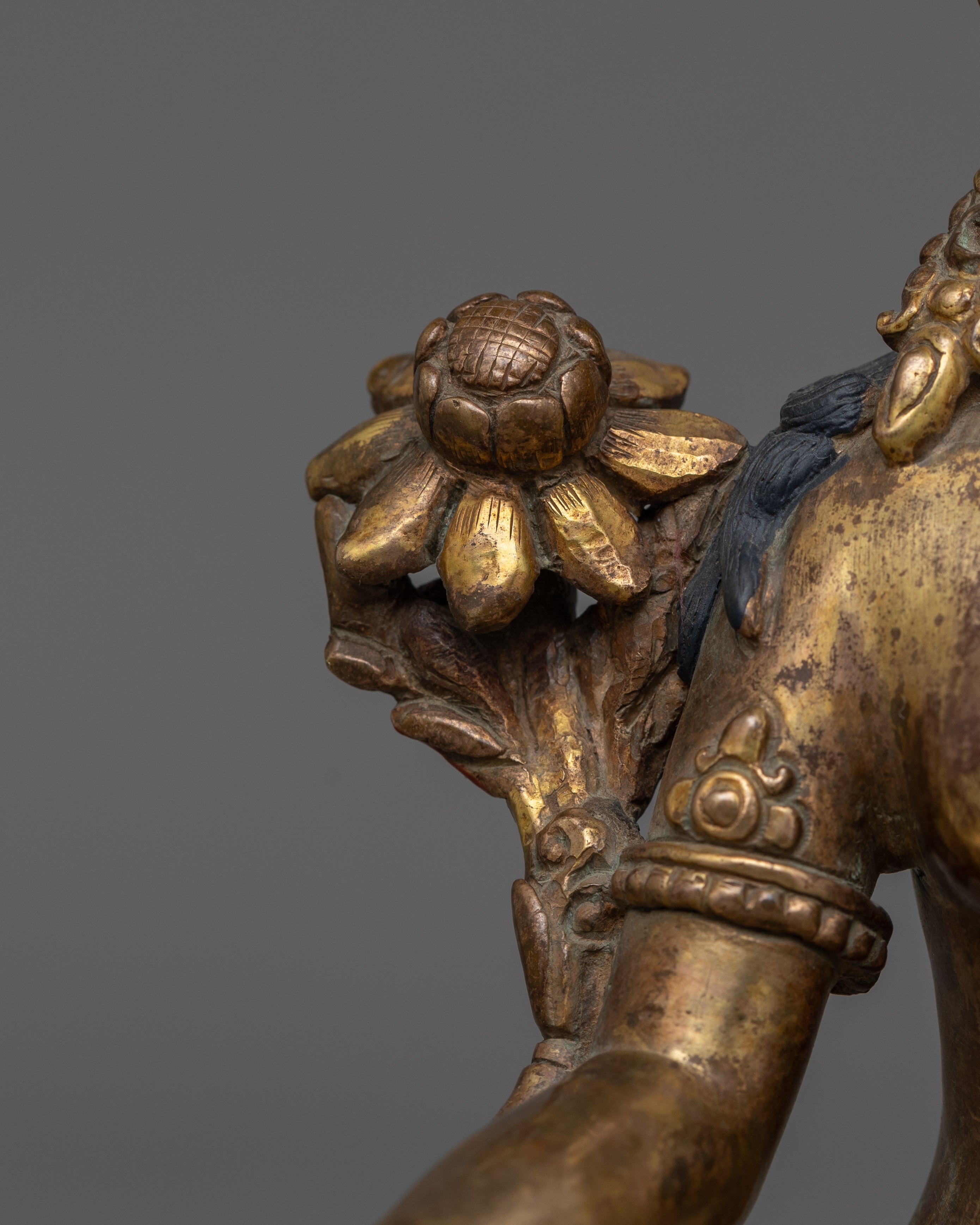 Himalayan Statue of Green Tara | The Goddess of Protection