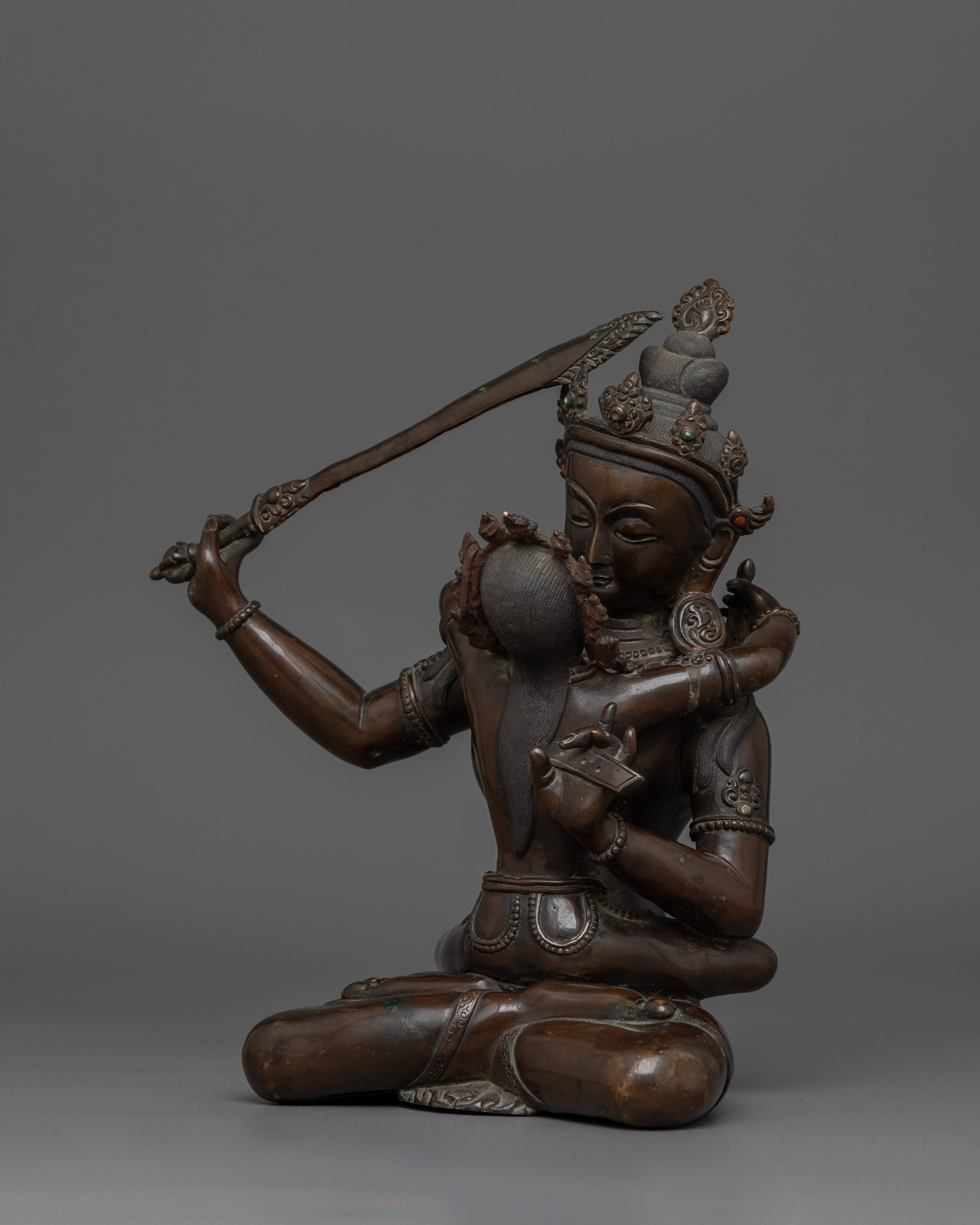 The Statue of Manjushri With Consort | Manjushri Bodhisattva with Partner