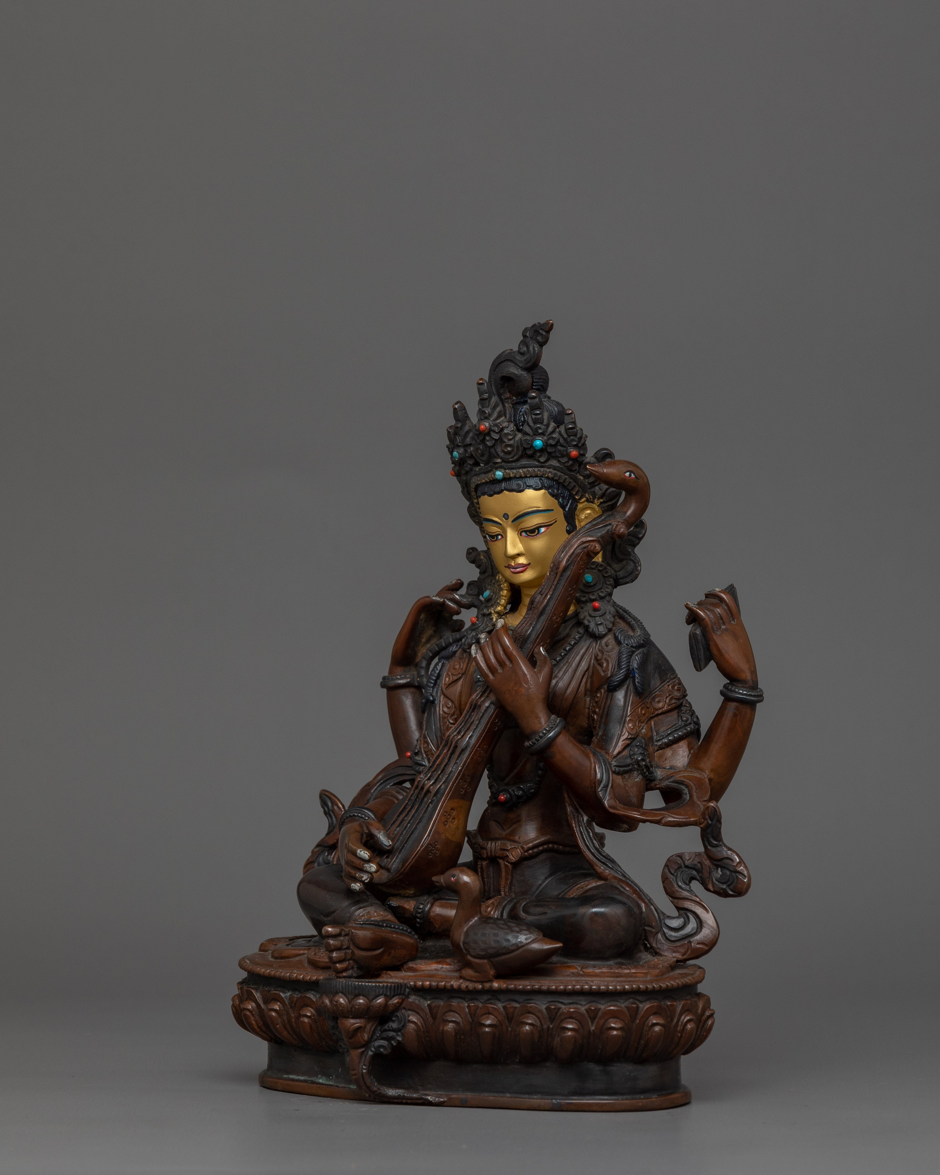Handmade Statue of Saraswati | Goddess of Wisdom