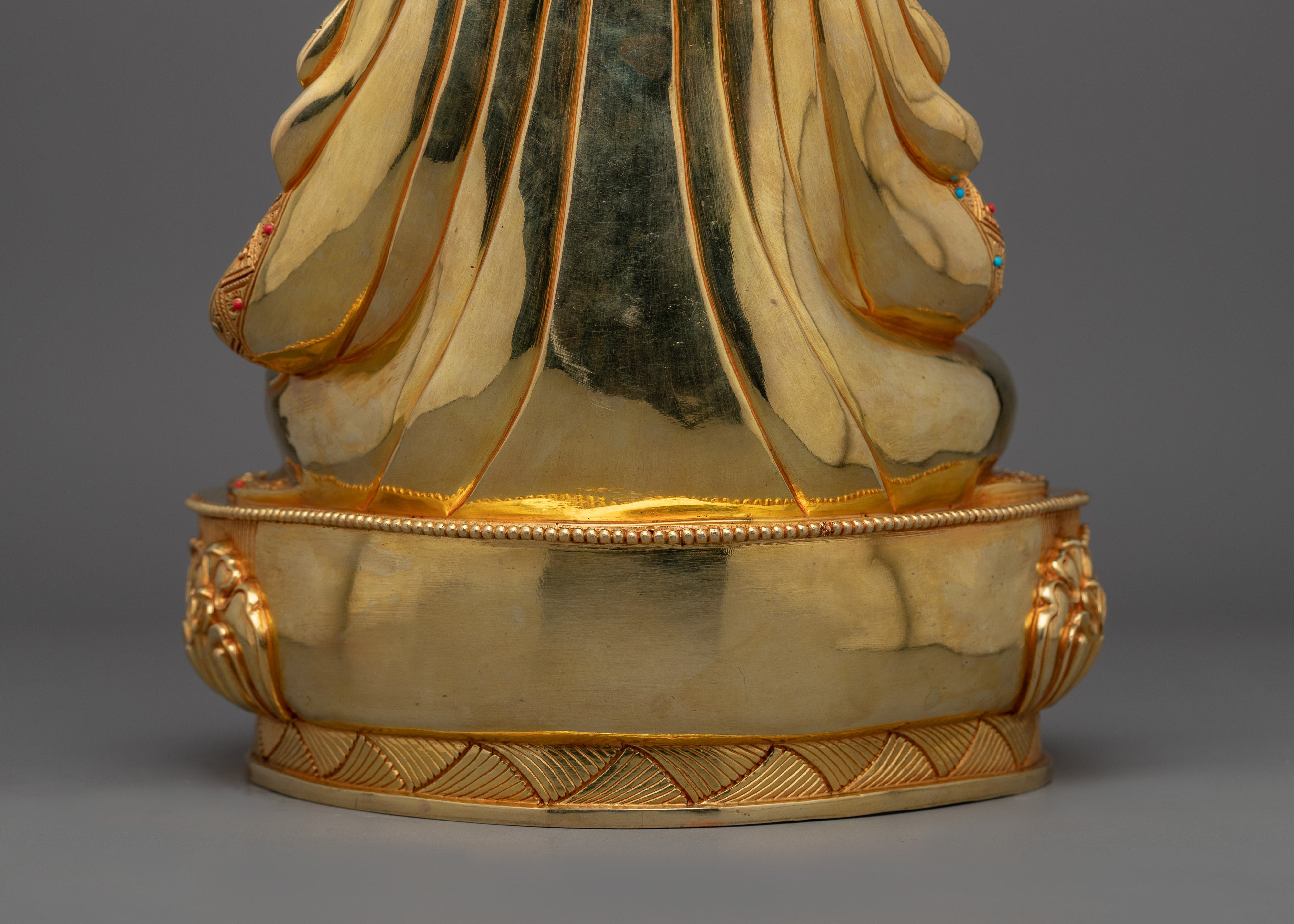 Beautiful Gold Gilded Guru Rinpoche Statue | The Precious Master