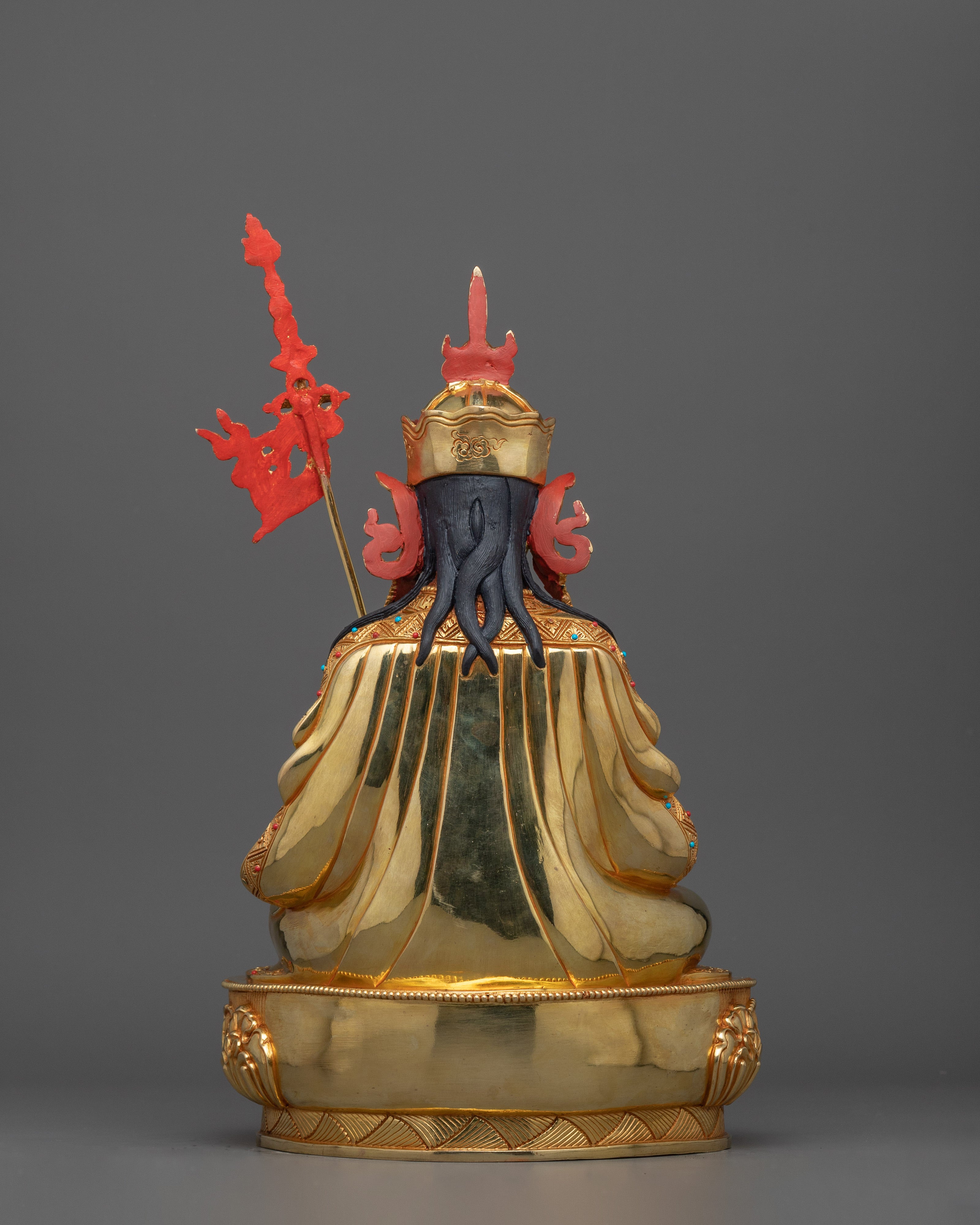 Beautiful Gold Gilded Guru Rinpoche Statue | The Precious Master