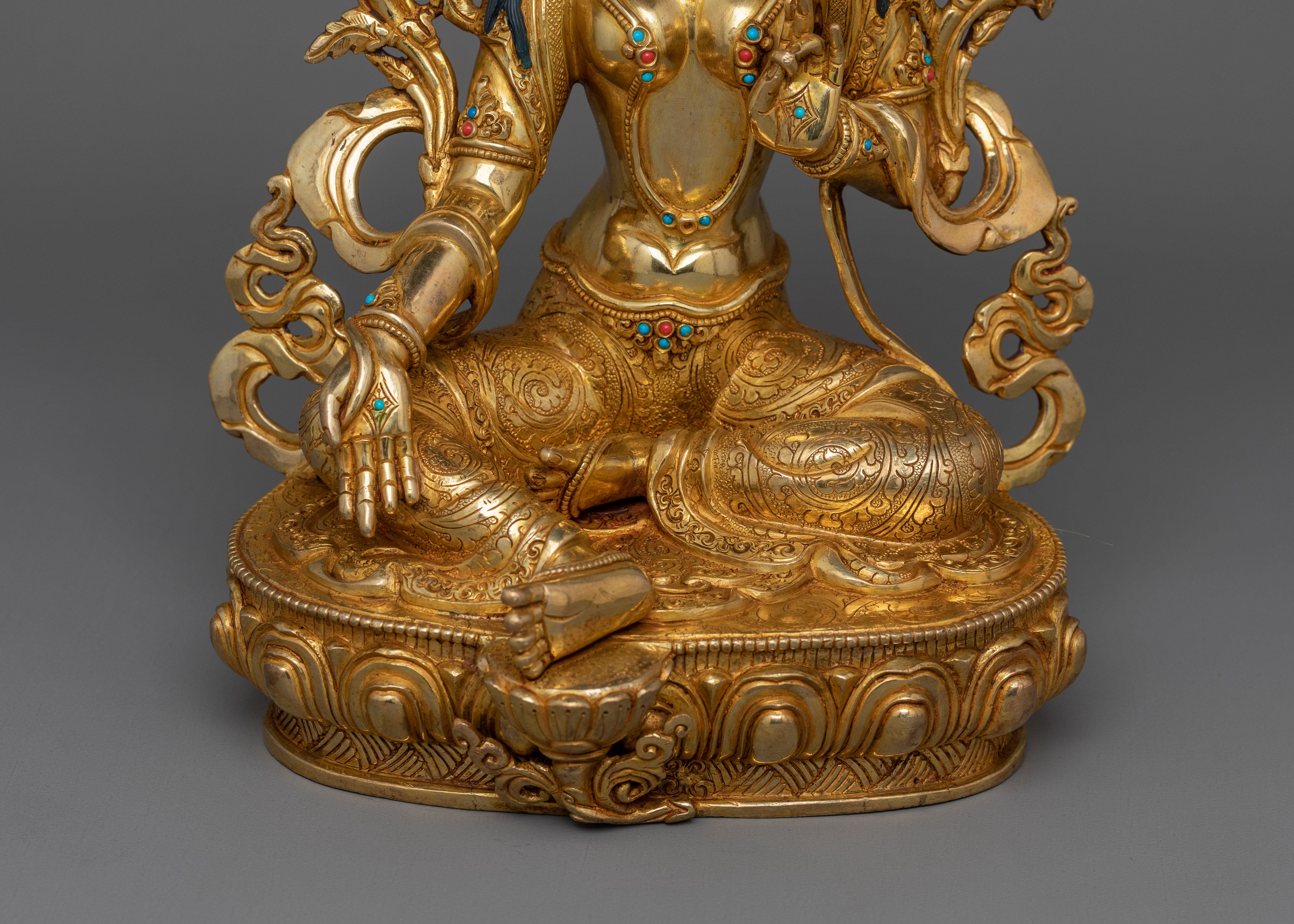 Mother of Liberation Green Tara Statue | Also Known as Mother Goddess
