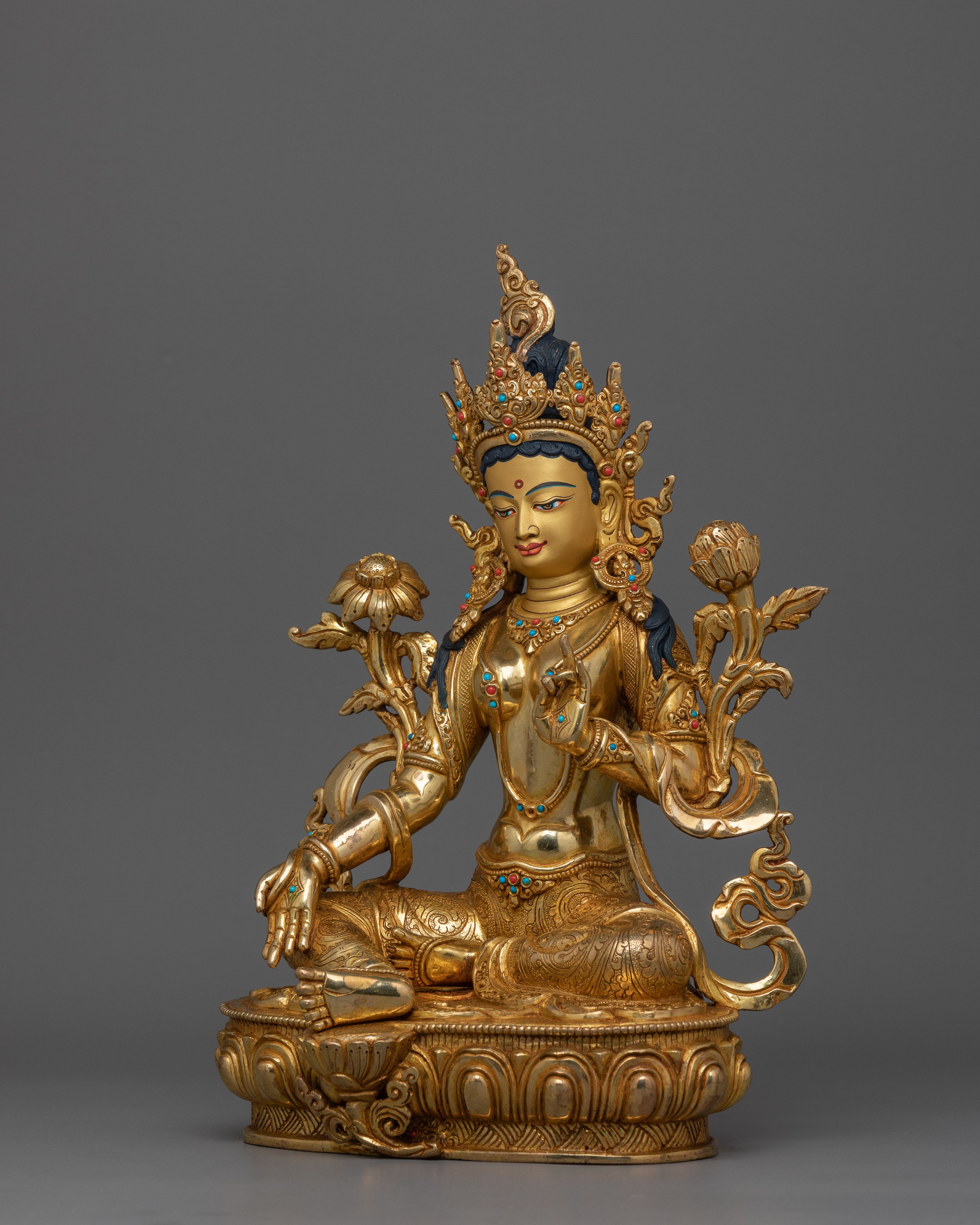 Mother of Liberation Green Tara Statue | Also Known as Mother Goddess