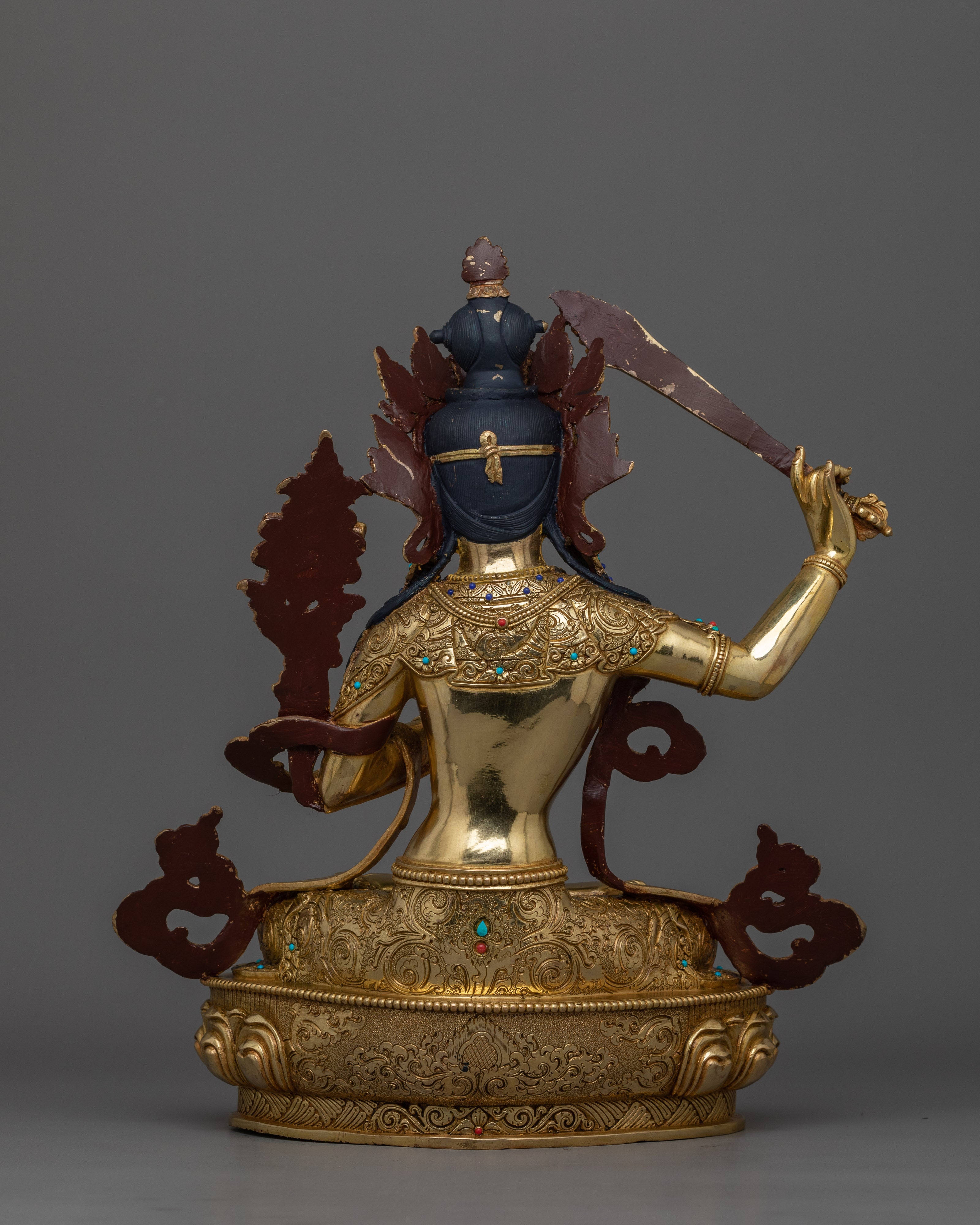 Handmade Statue of Manjushri | Wisdom Deity