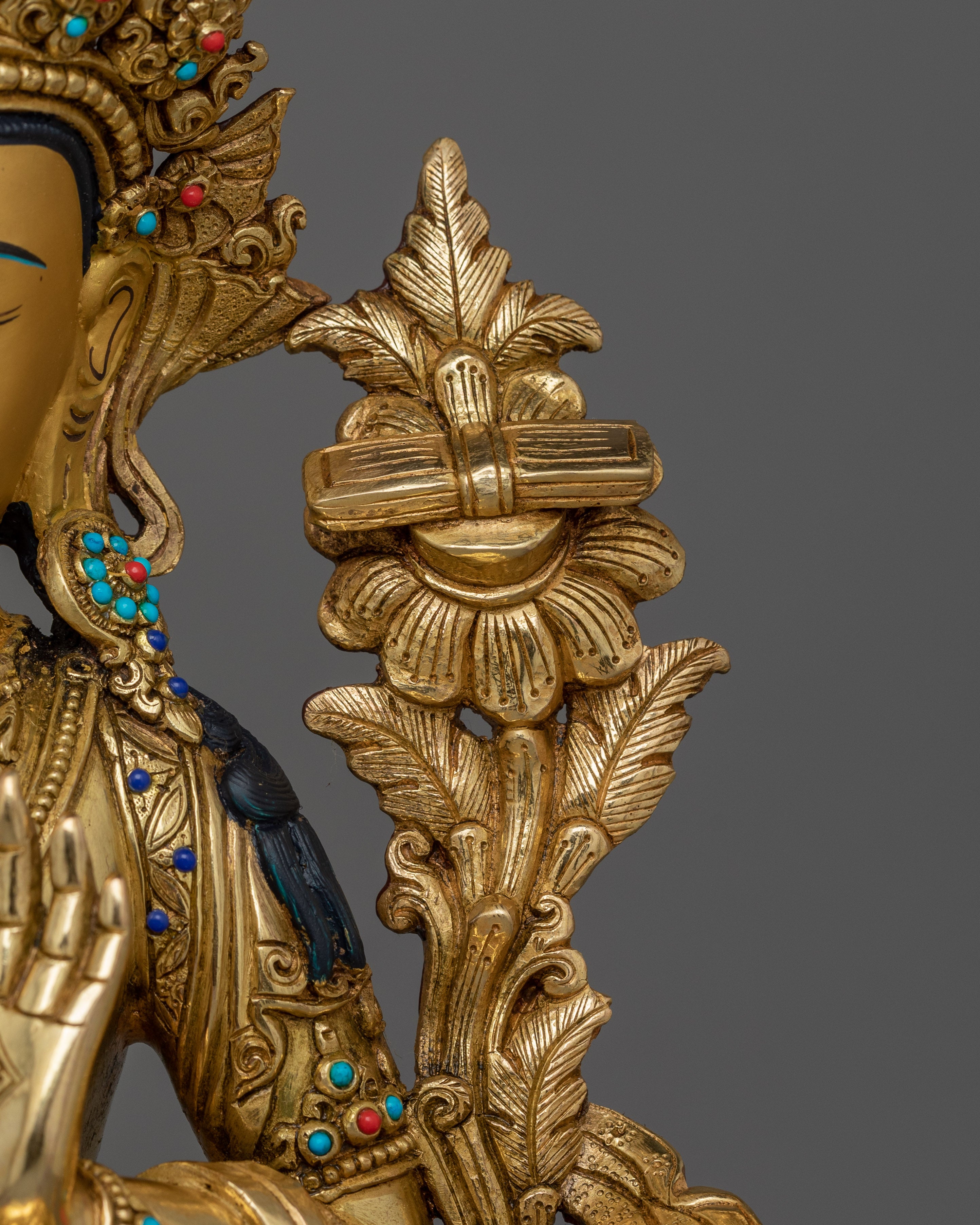 Handmade Statue of Manjushri | Wisdom Deity
