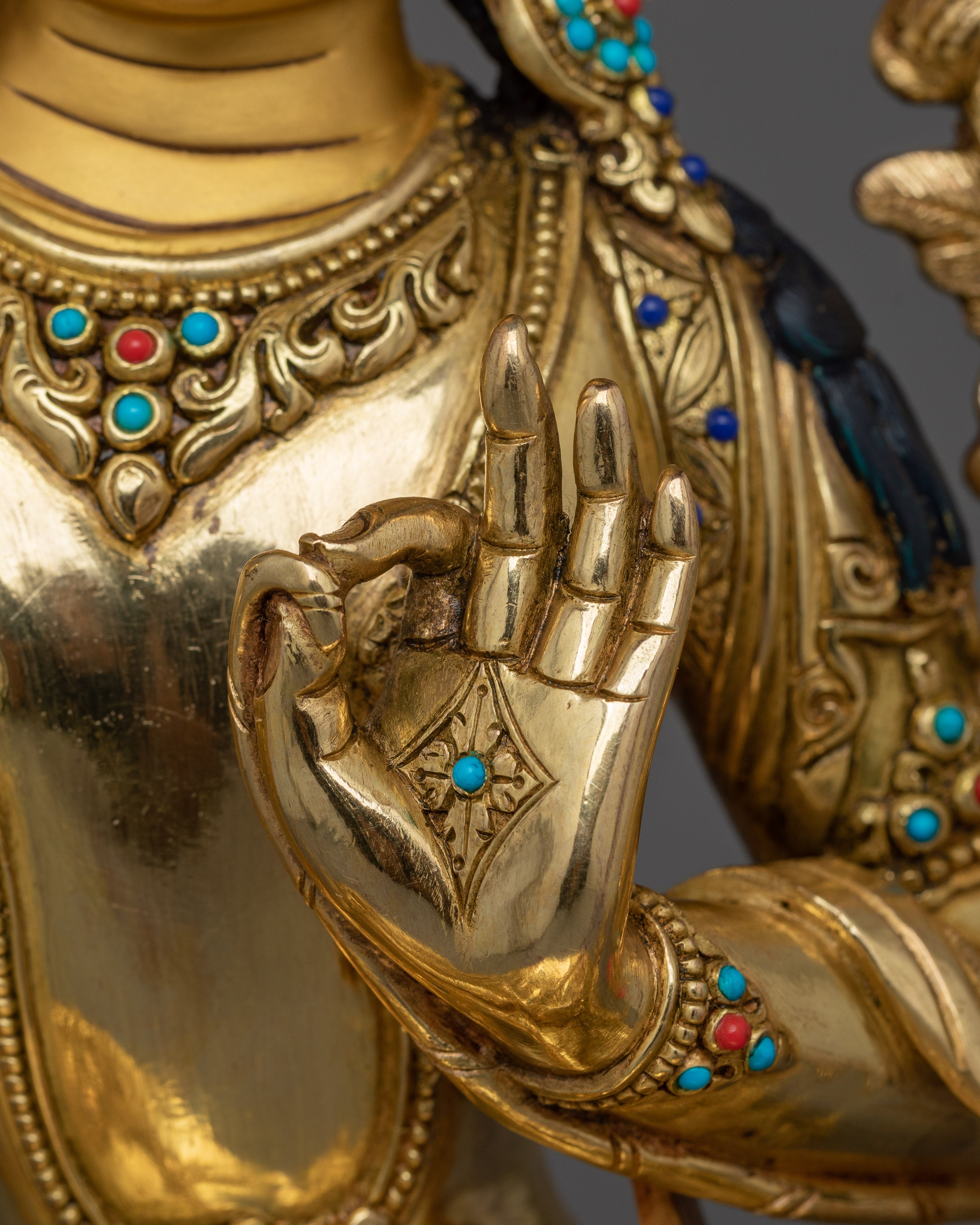 Handmade Statue of Manjushri | Wisdom Deity