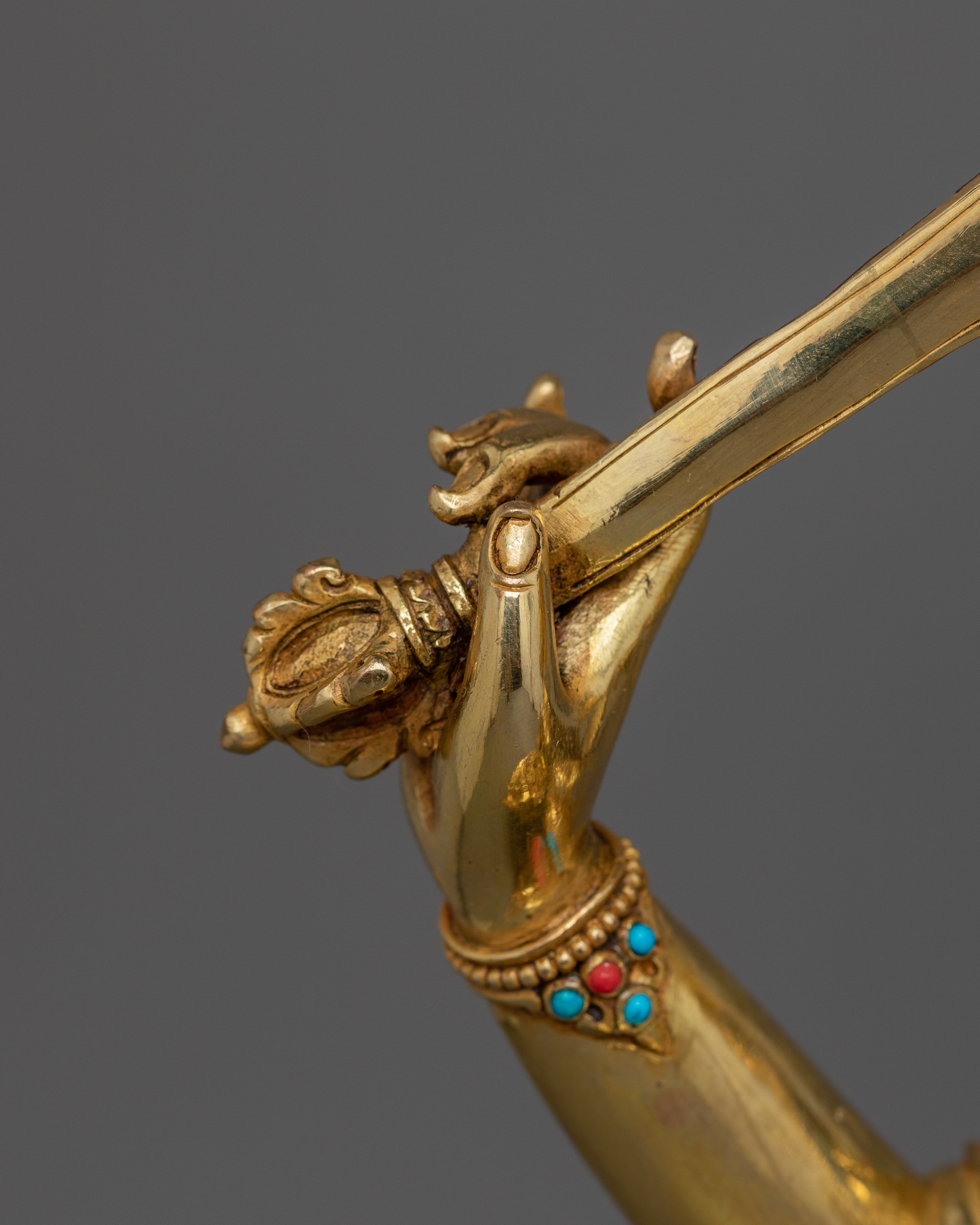 Handmade Statue of Manjushri | Wisdom Deity