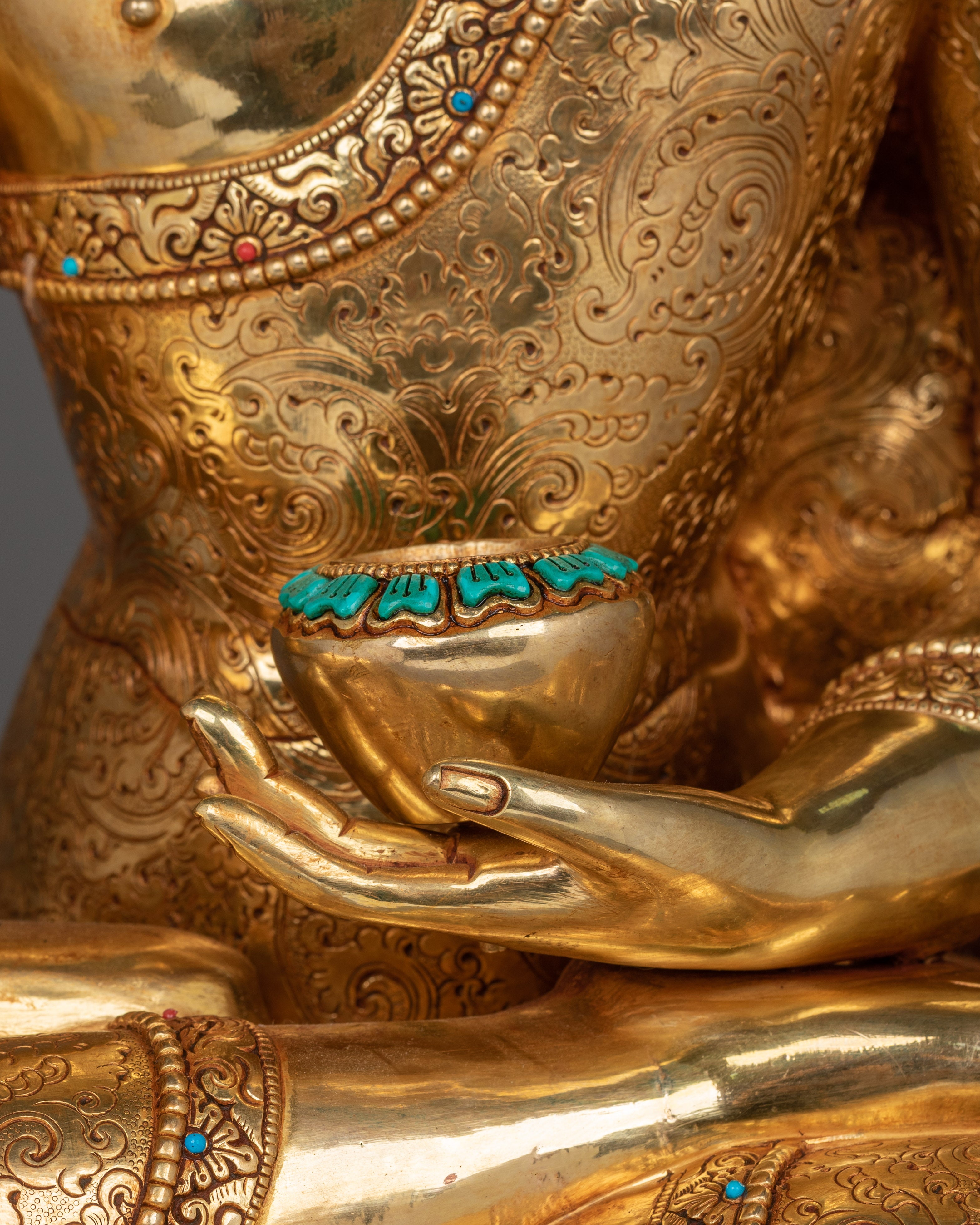 Traditional Handcrafted Statue of Shakyamuni Buddha | Buddha of Wisdom