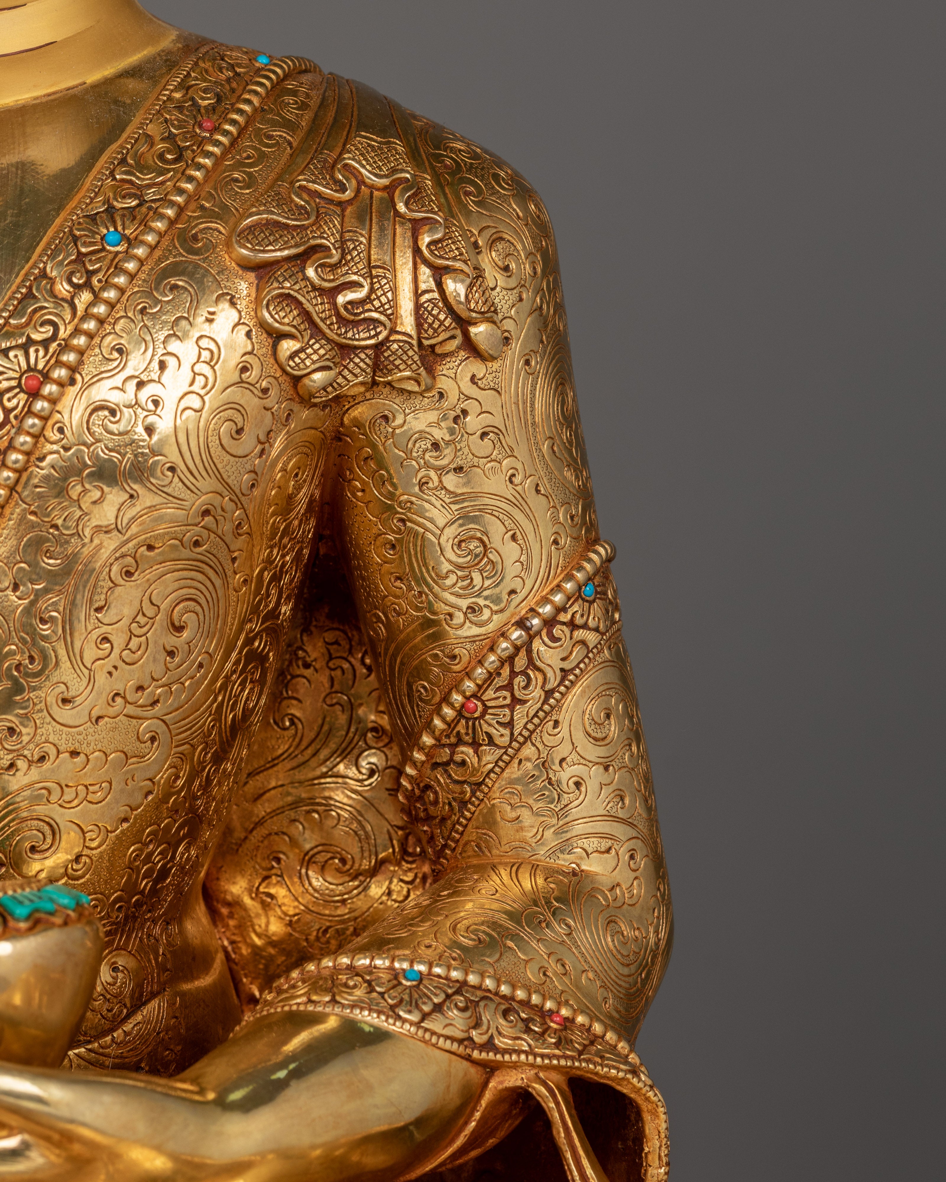 Traditional Handcrafted Statue of Shakyamuni Buddha | Buddha of Wisdom