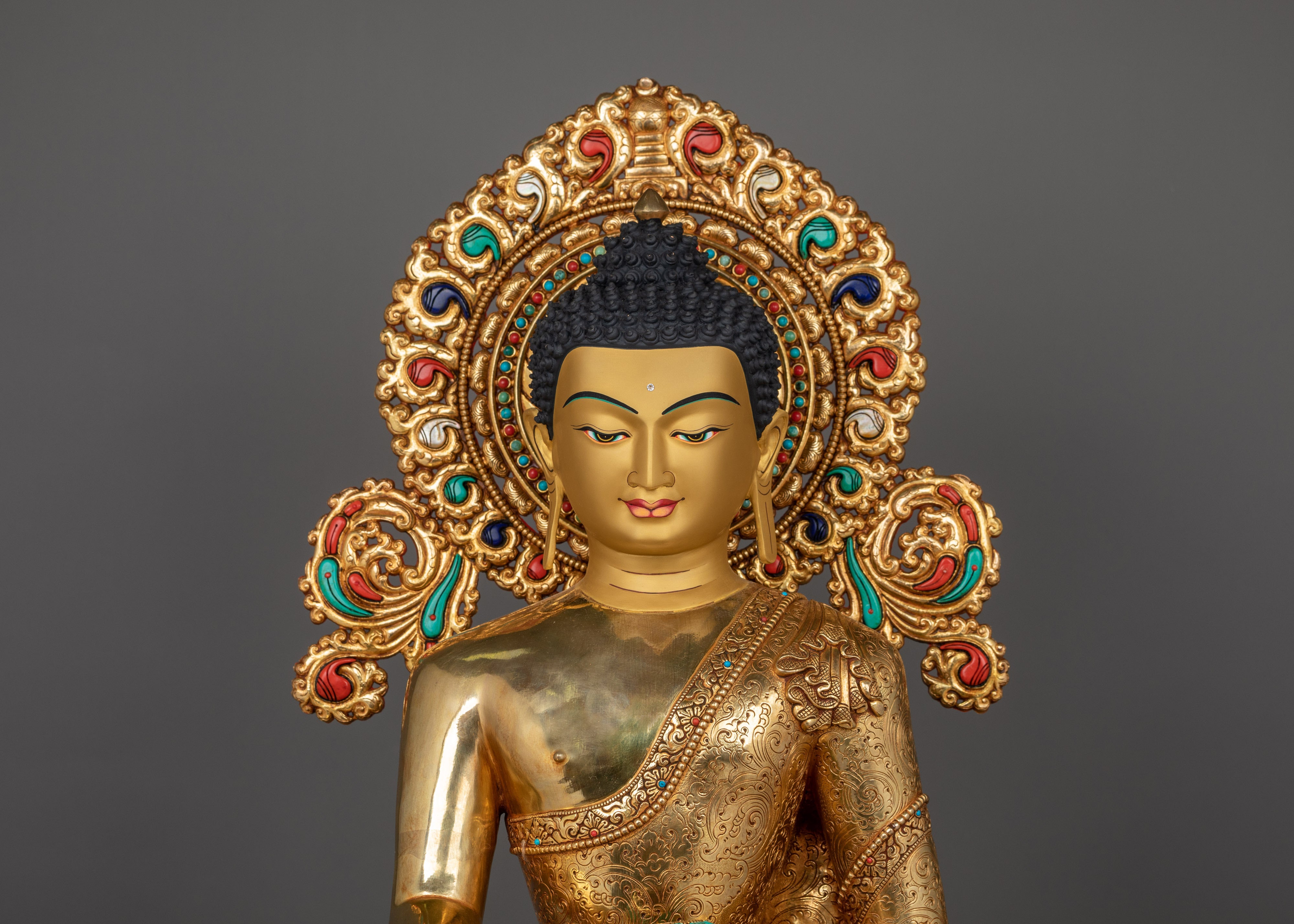 Traditional Handcrafted Statue of Shakyamuni Buddha | Buddha of Wisdom