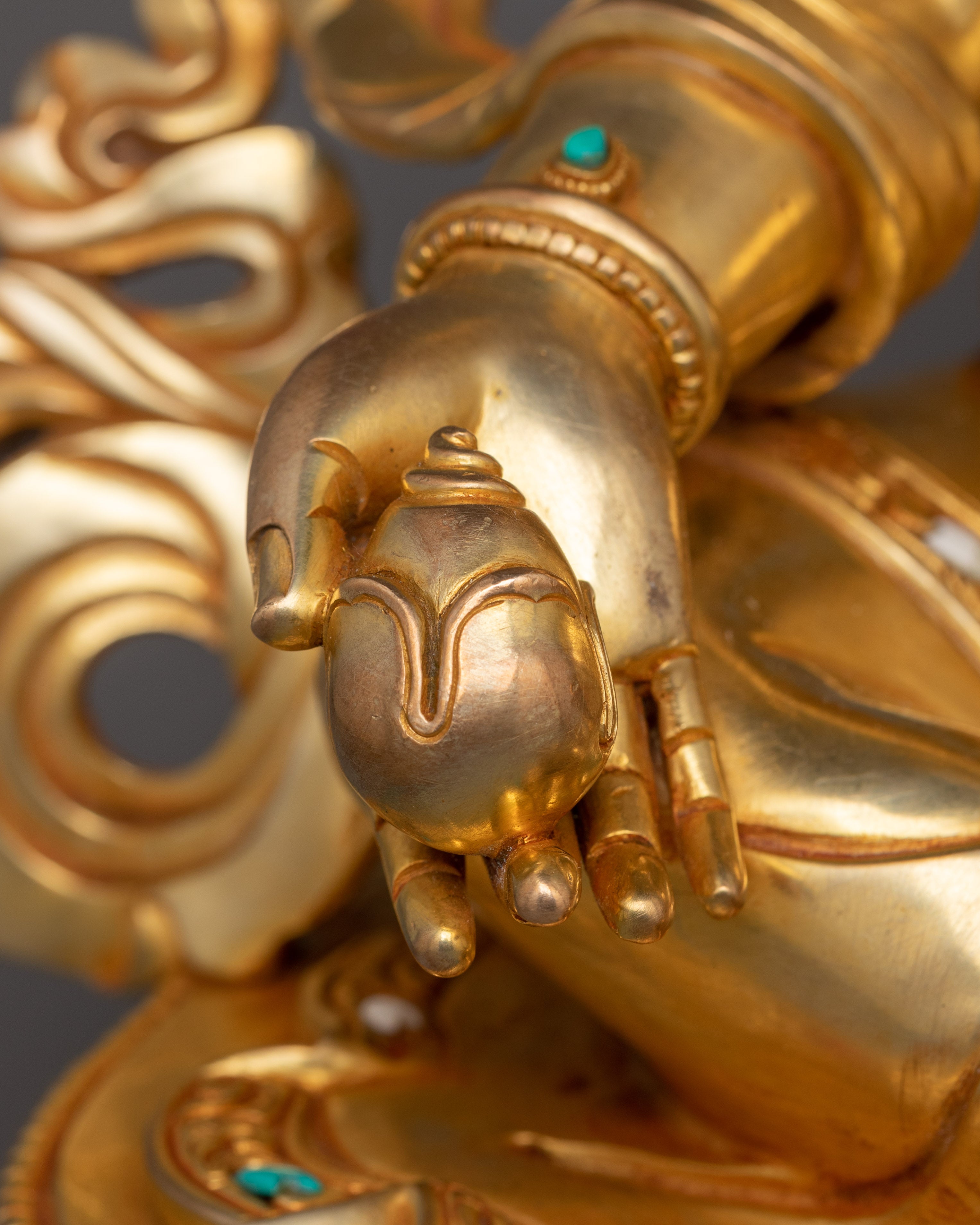 Handcrafted Statue of Dzambhala | Dharma Wealth Deity