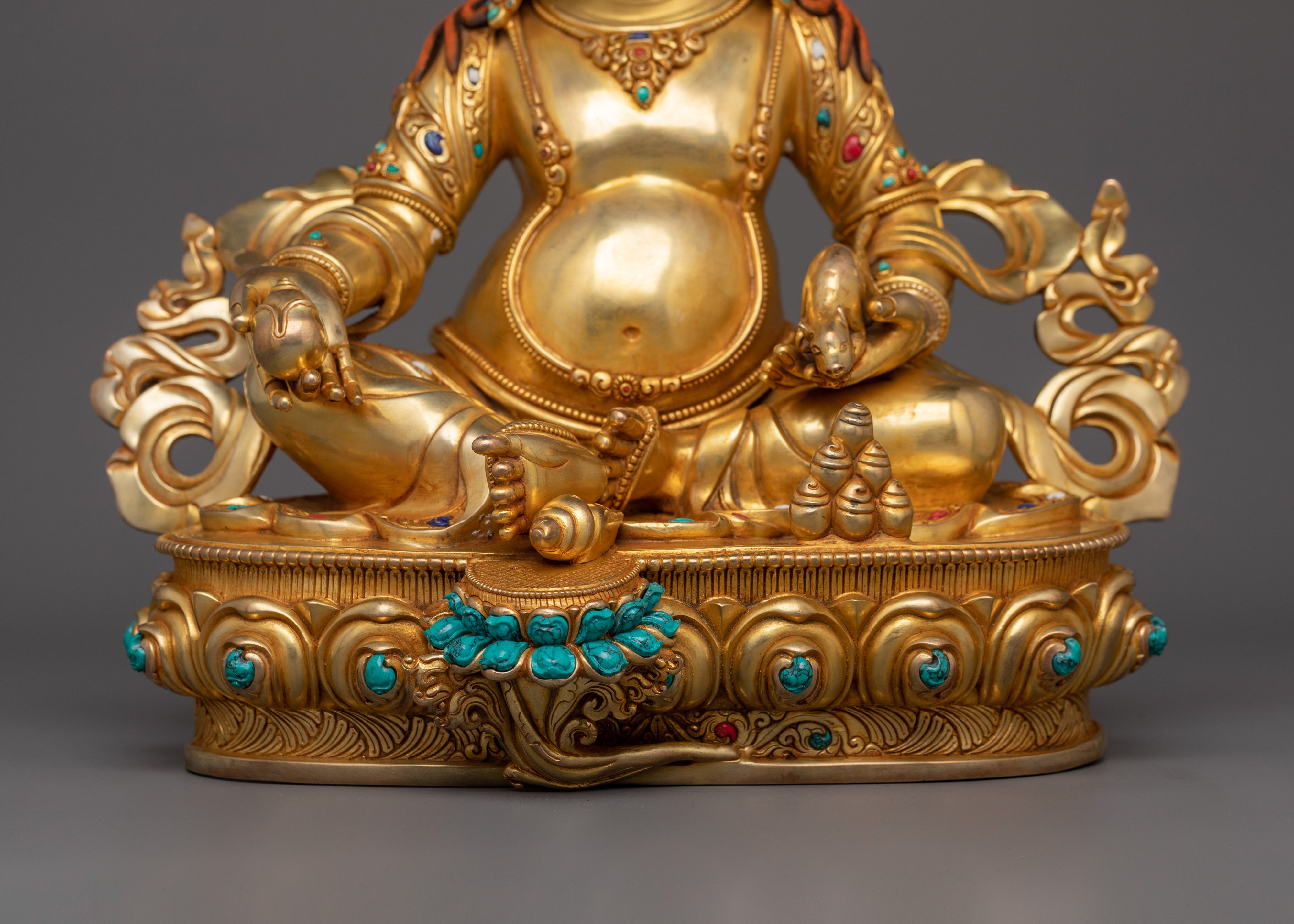 Handcrafted Statue of Dzambhala | Dharma Wealth Deity