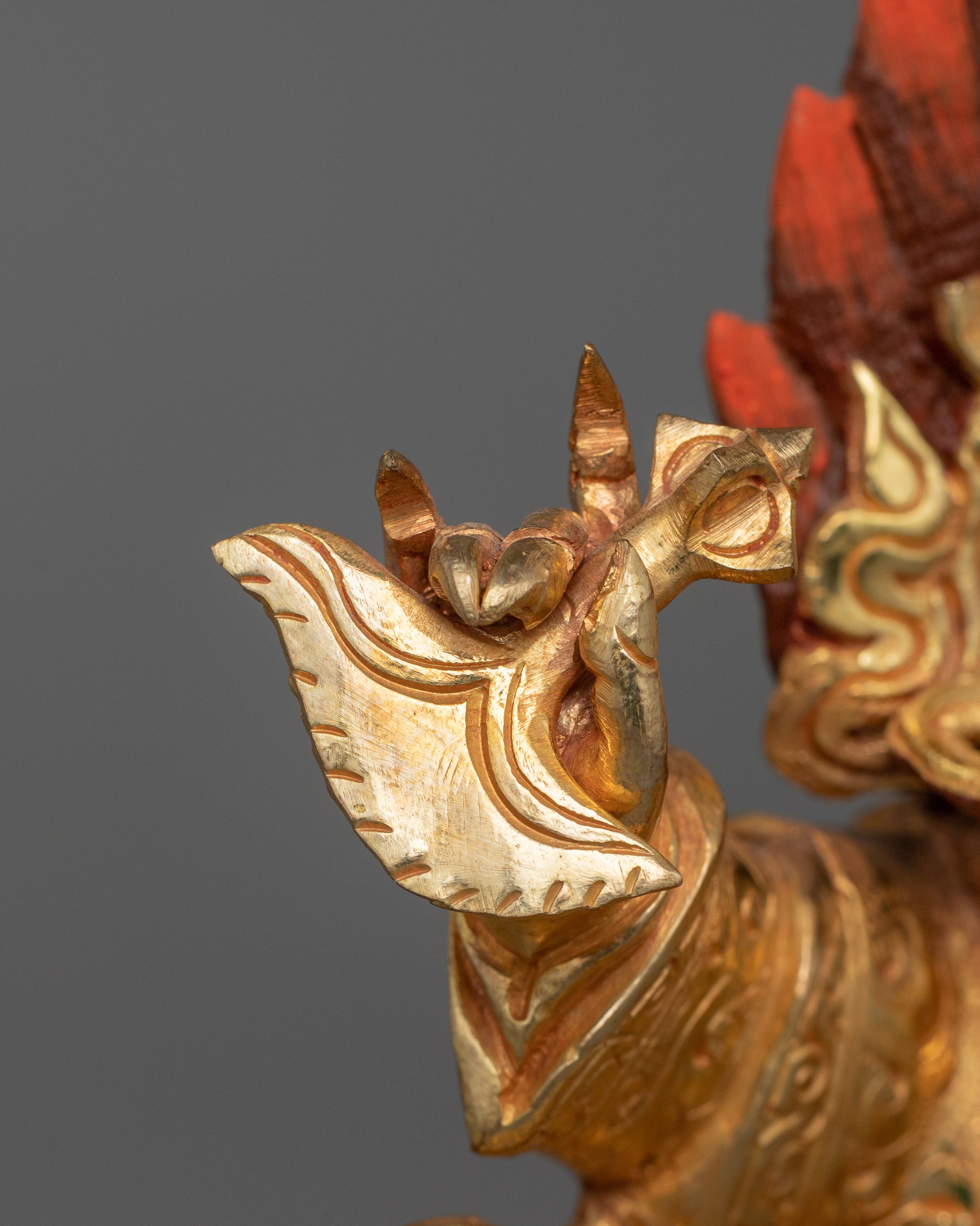 Handmade Statue of Mahakala Bernakchen | Protector Deity