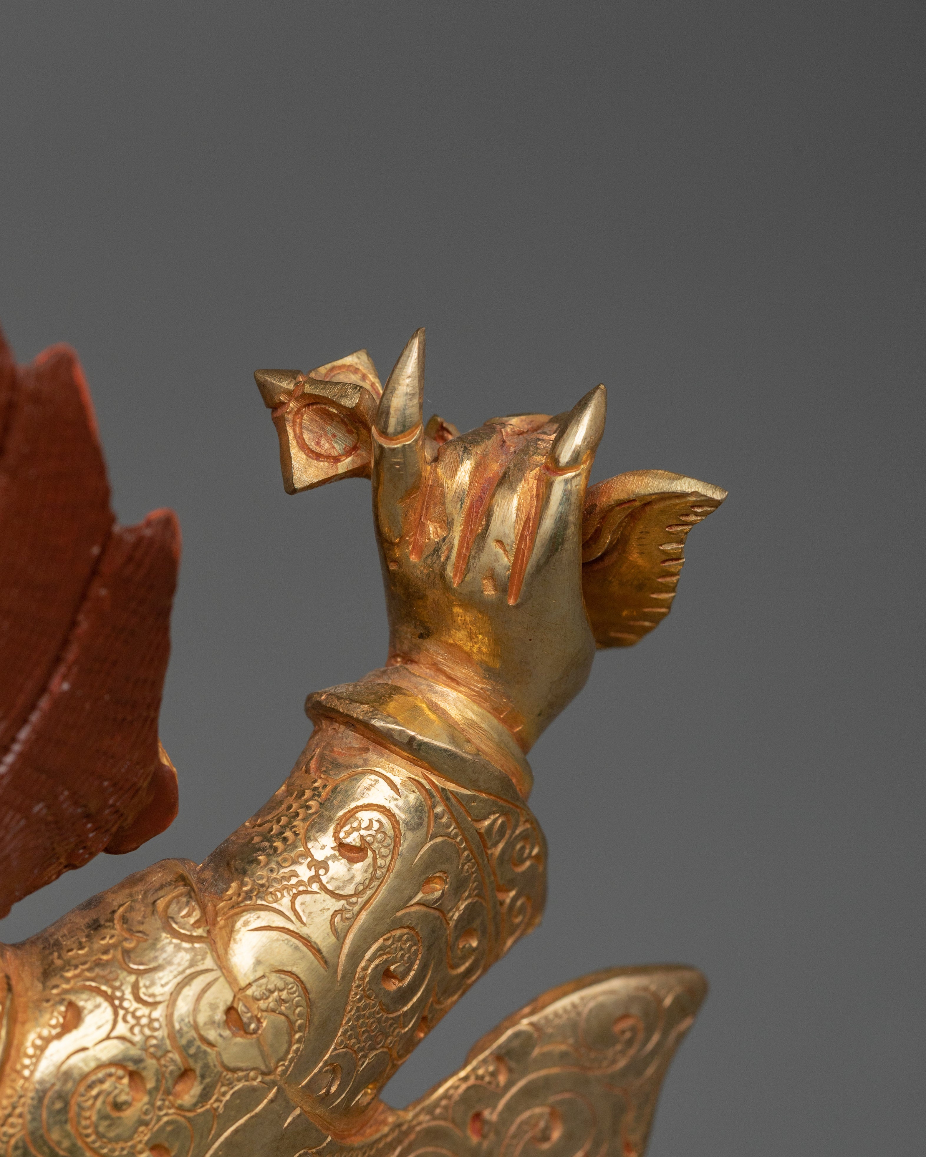 Handmade Statue of Mahakala Bernakchen | Protector Deity