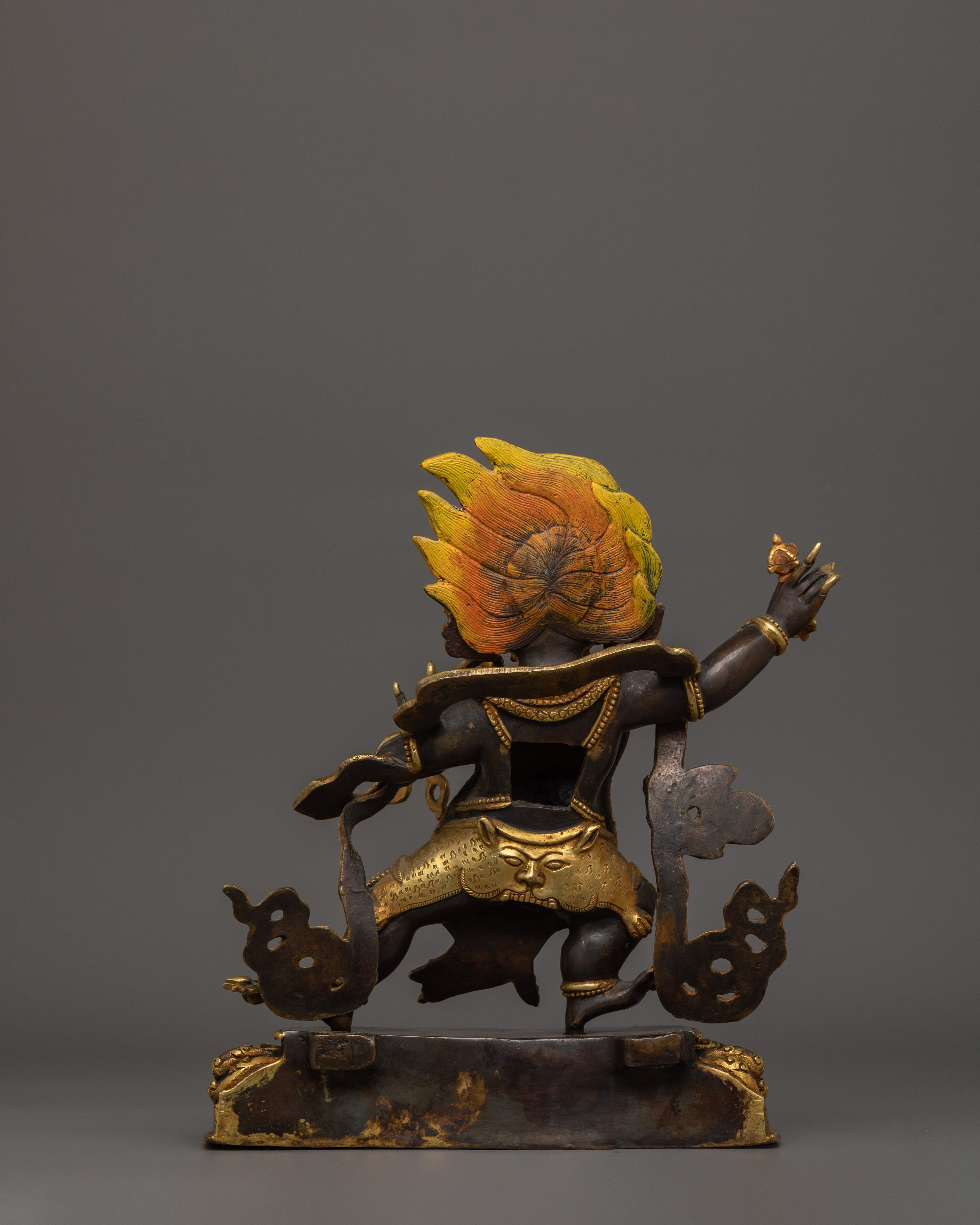 Traditional Statue of Vajrapani | The Thunderbolt Protector of Buddhism