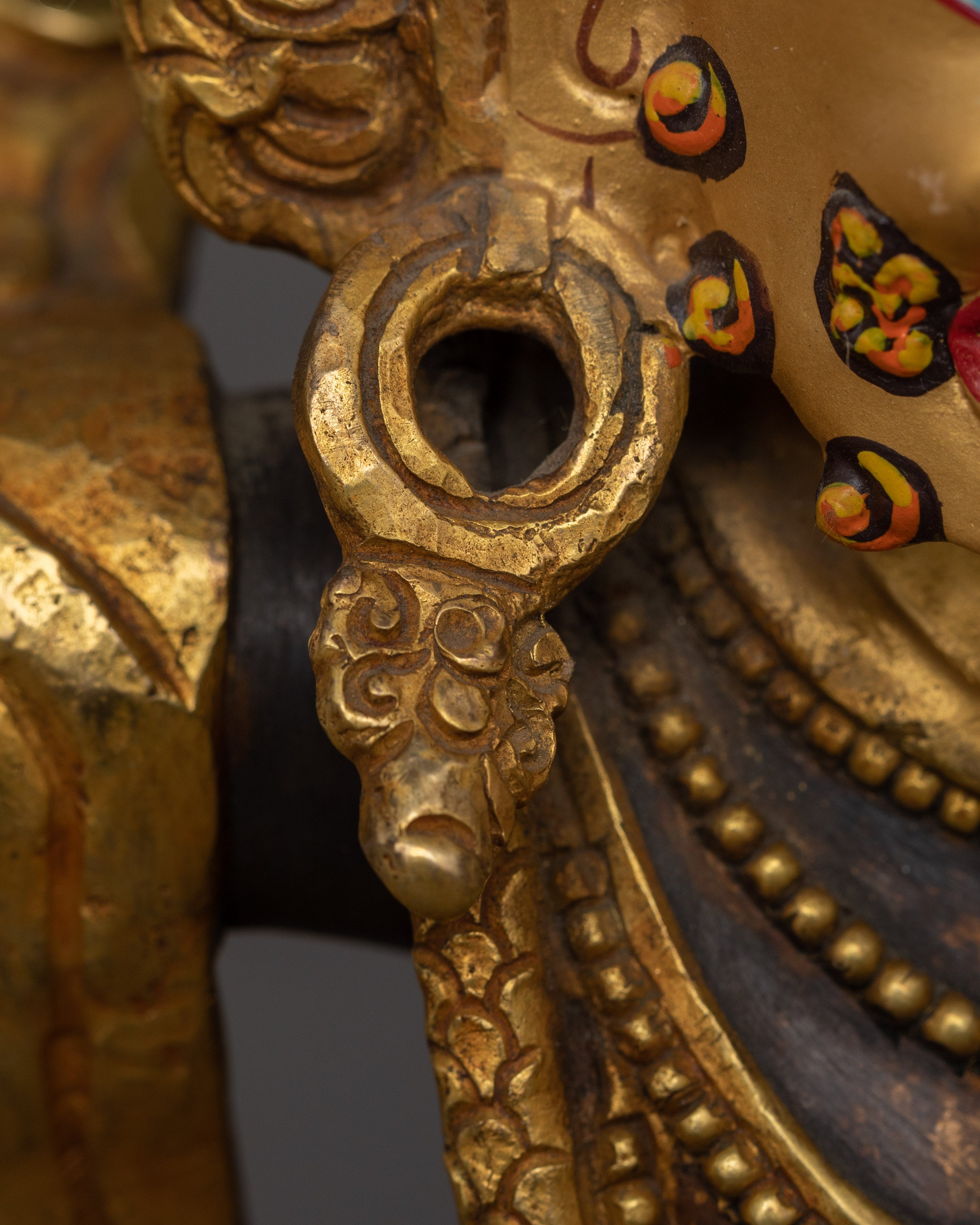 Traditional Statue of Vajrapani | The Thunderbolt Protector of Buddhism