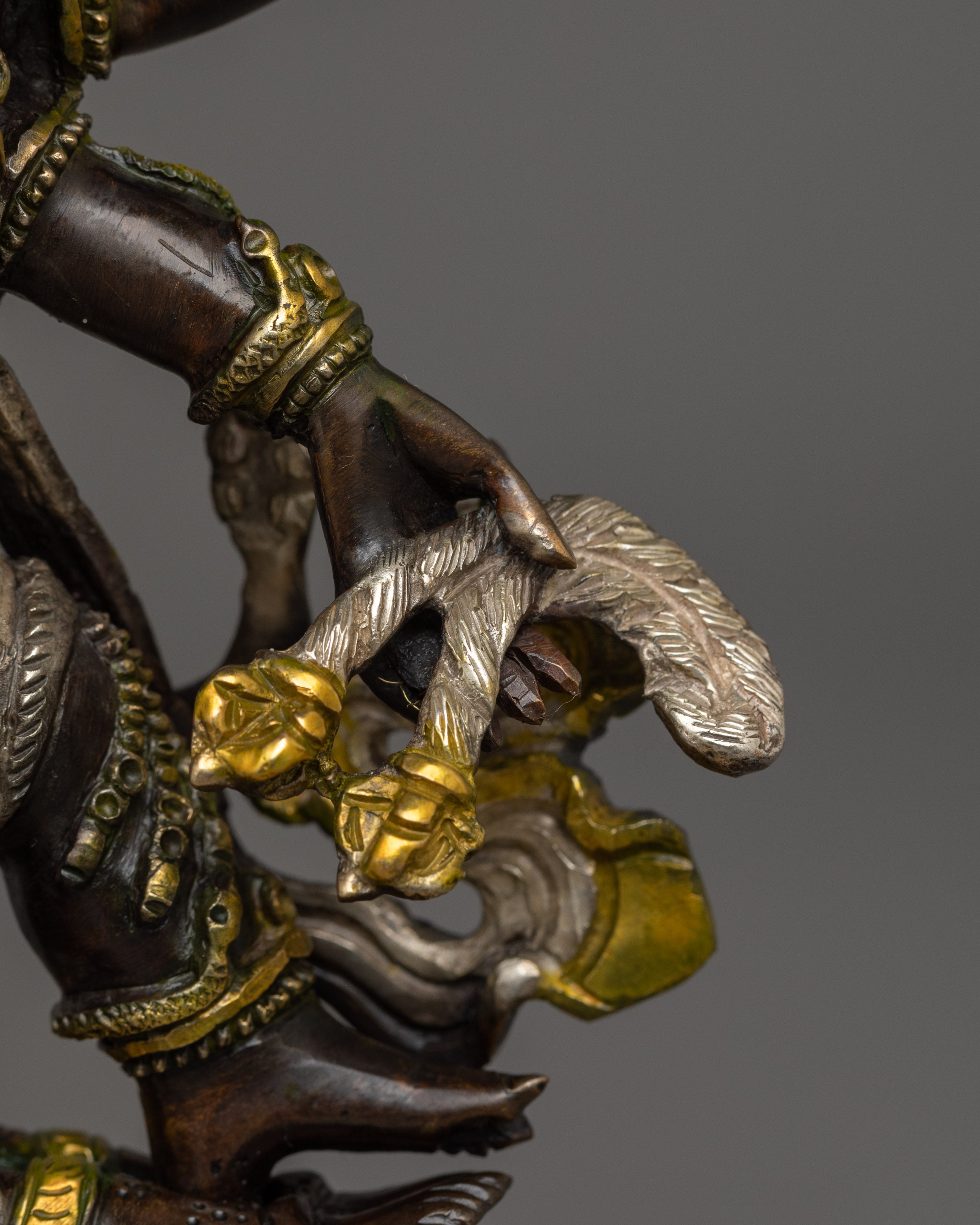 Handmade Statue of Six Armed Mahakala | The Six-Armed Protector