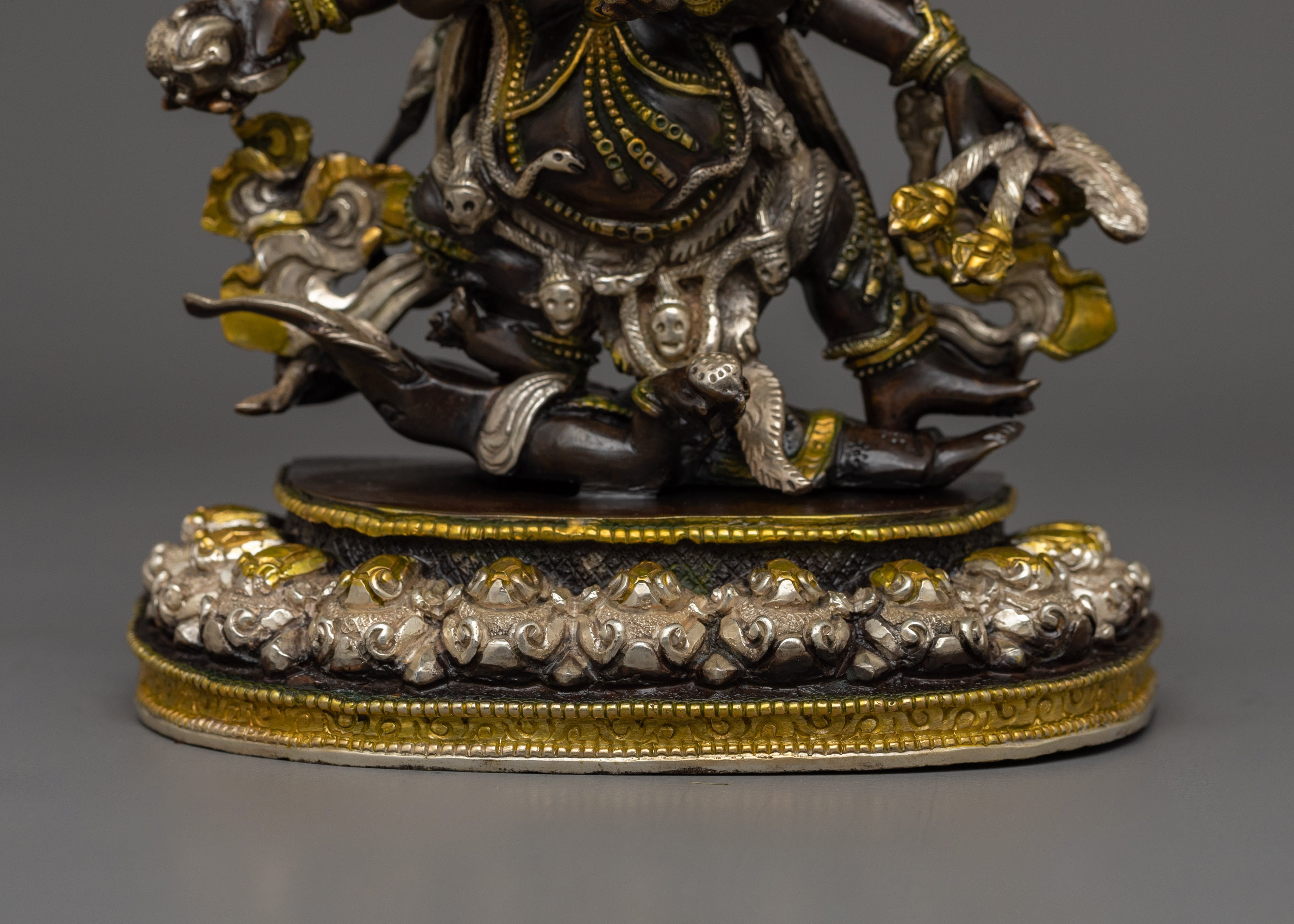 Handmade Statue of Six Armed Mahakala | The Six-Armed Protector