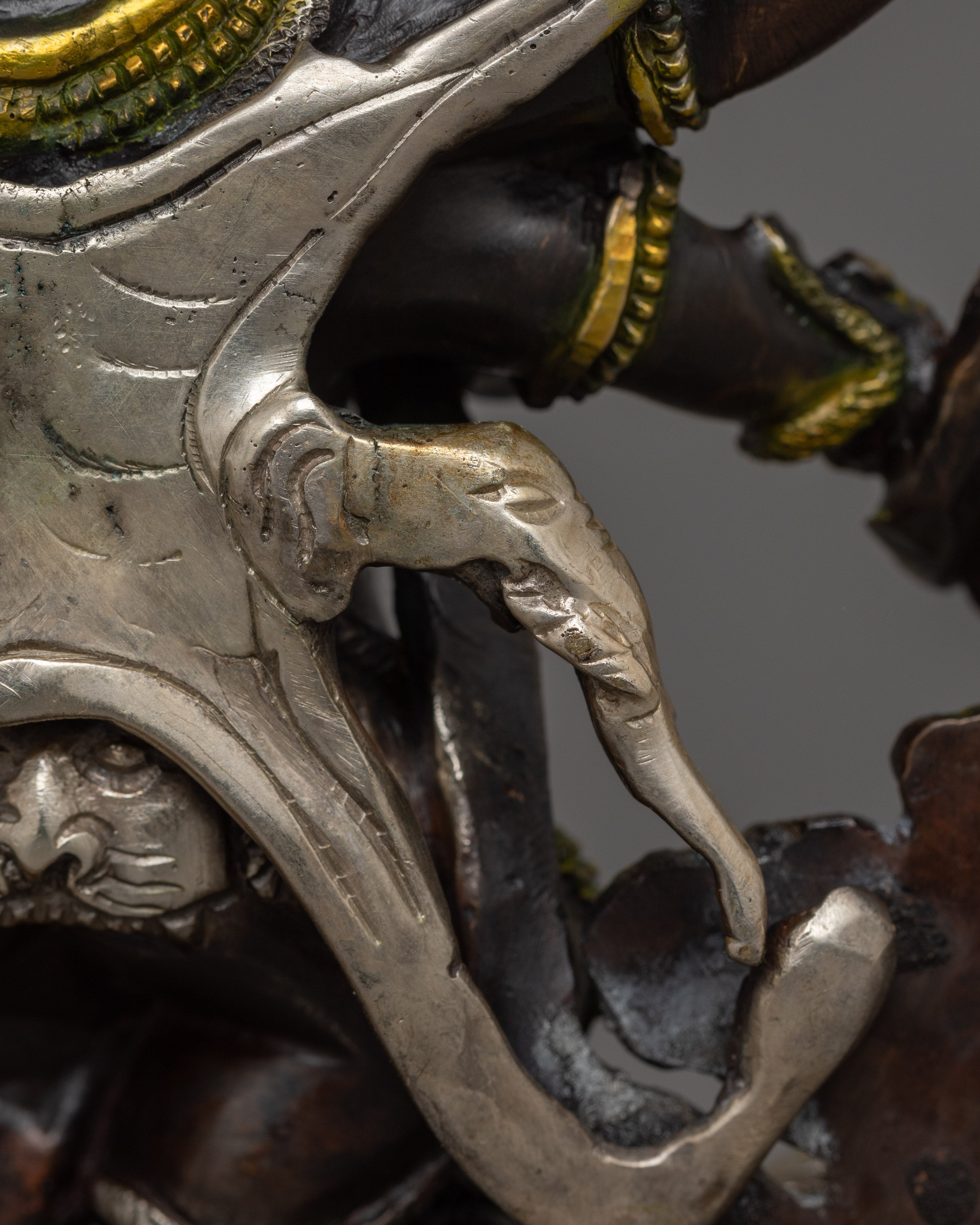 Handmade Statue of Six Armed Mahakala | The Six-Armed Protector