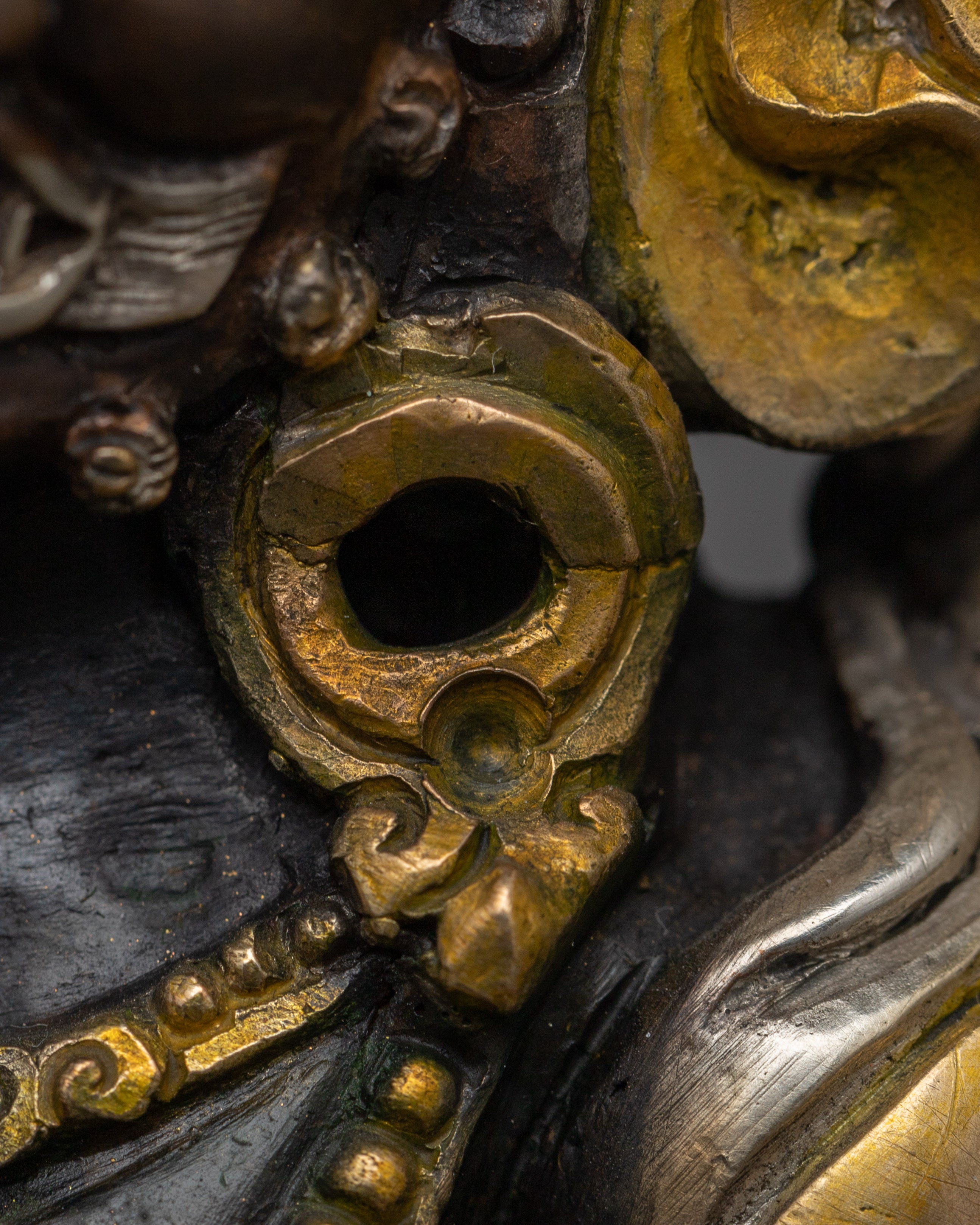 White Mahakala Handmade Statue | The Wish-Granting Protector