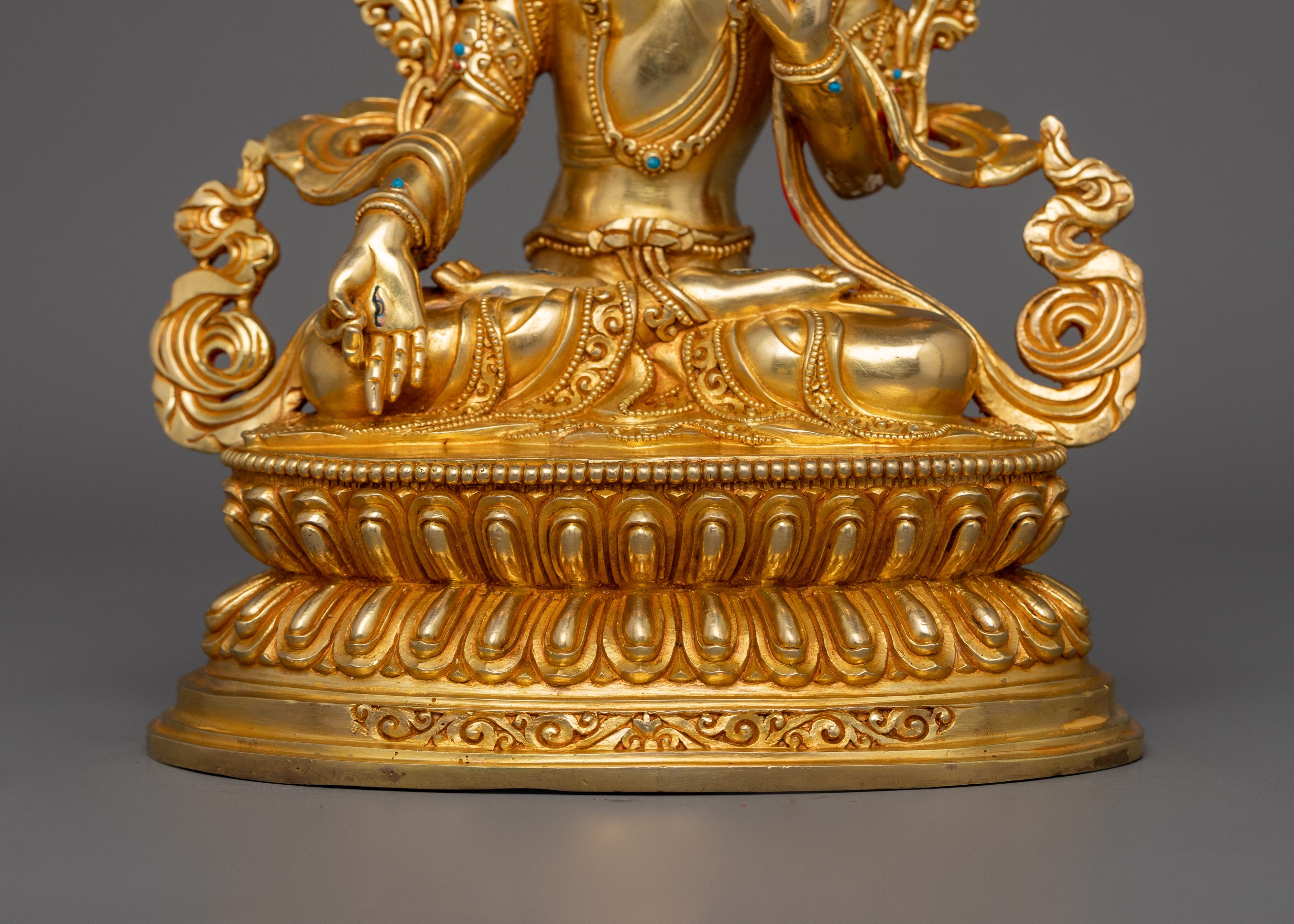 Himalayan Statue of White Tara | Bodhisattva of Compassion
