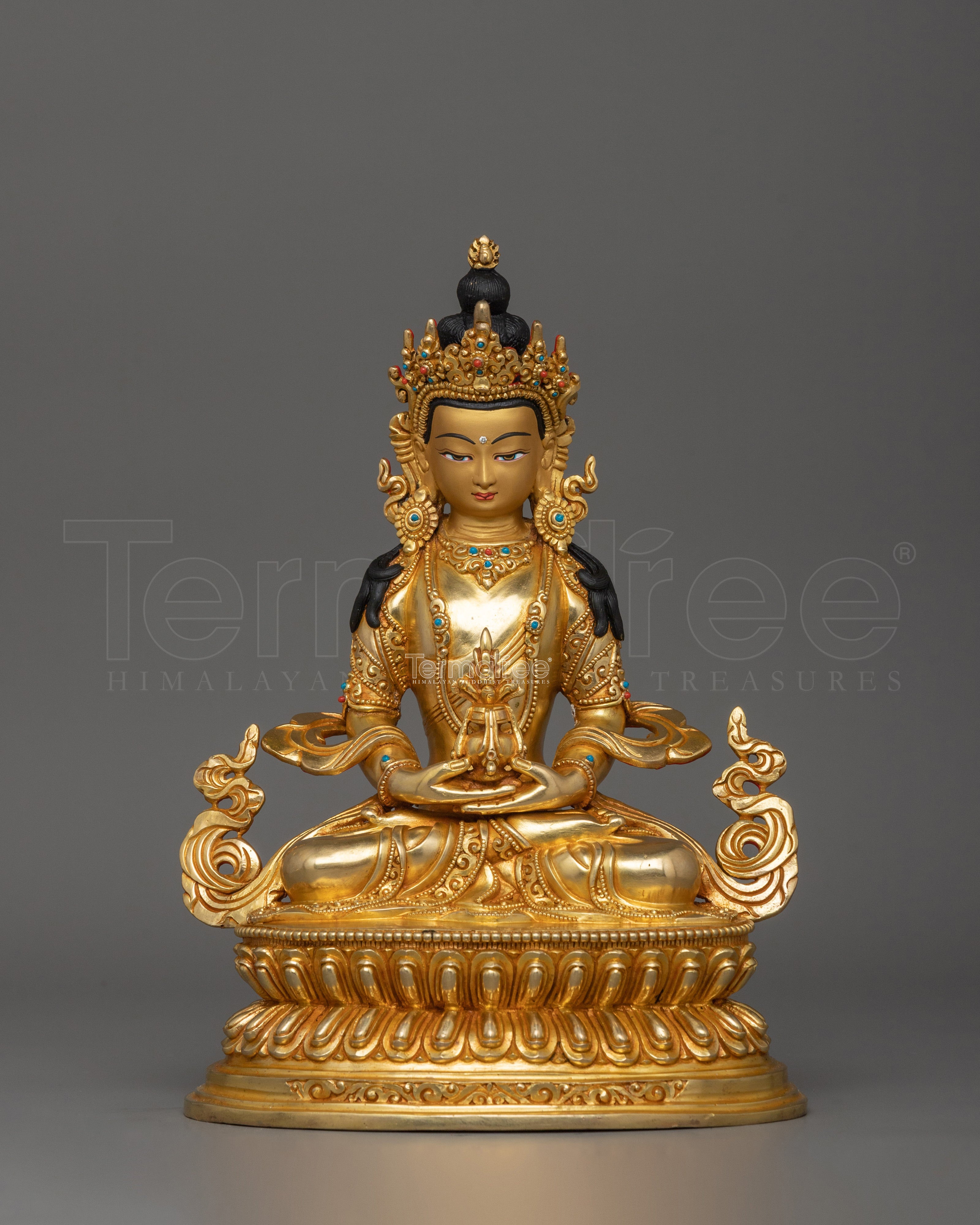 Tibetan Handmade Amitayus Statue | Dharma Protector