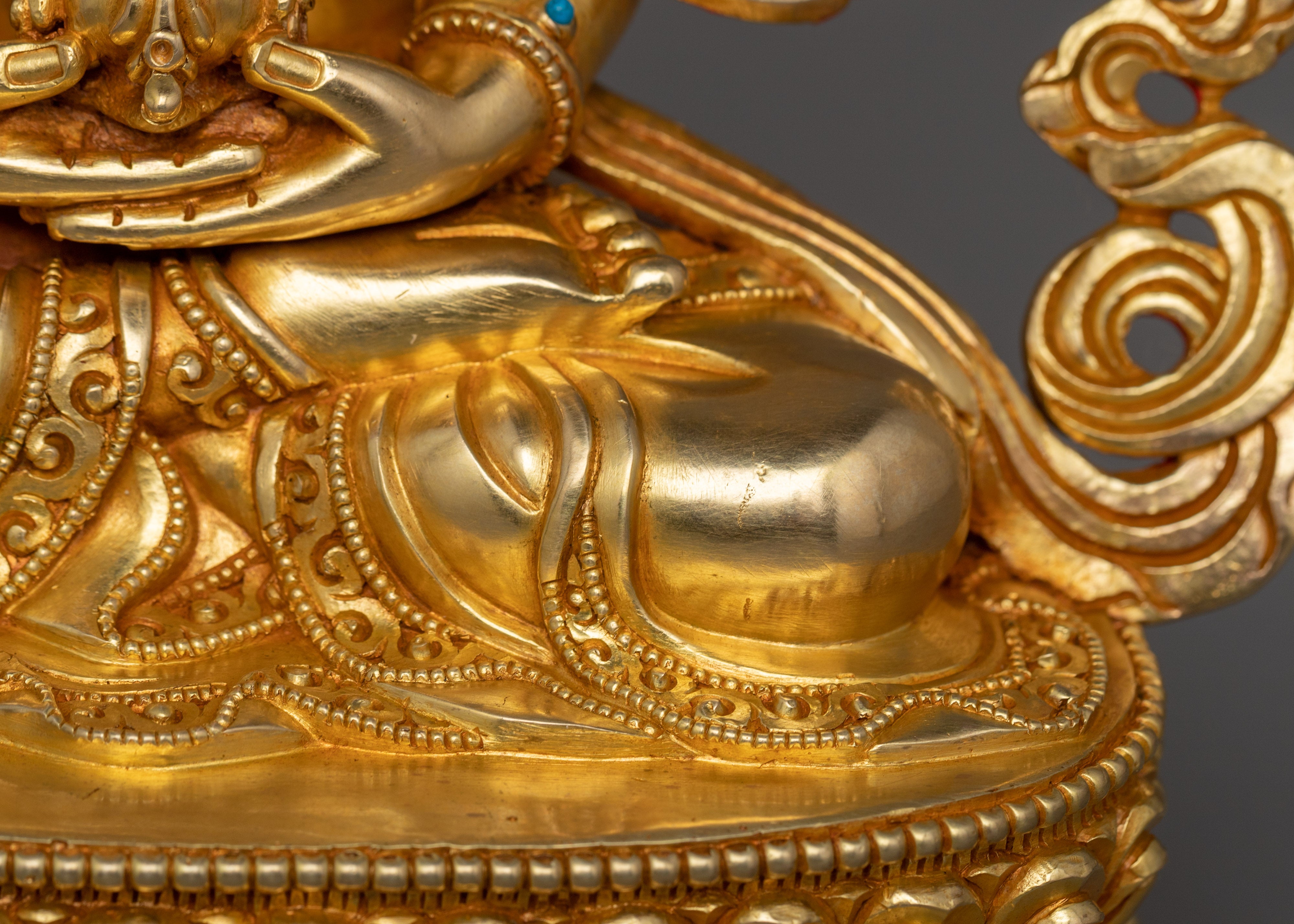 Tibetan Handmade Amitayus Statue | Dharma Protector