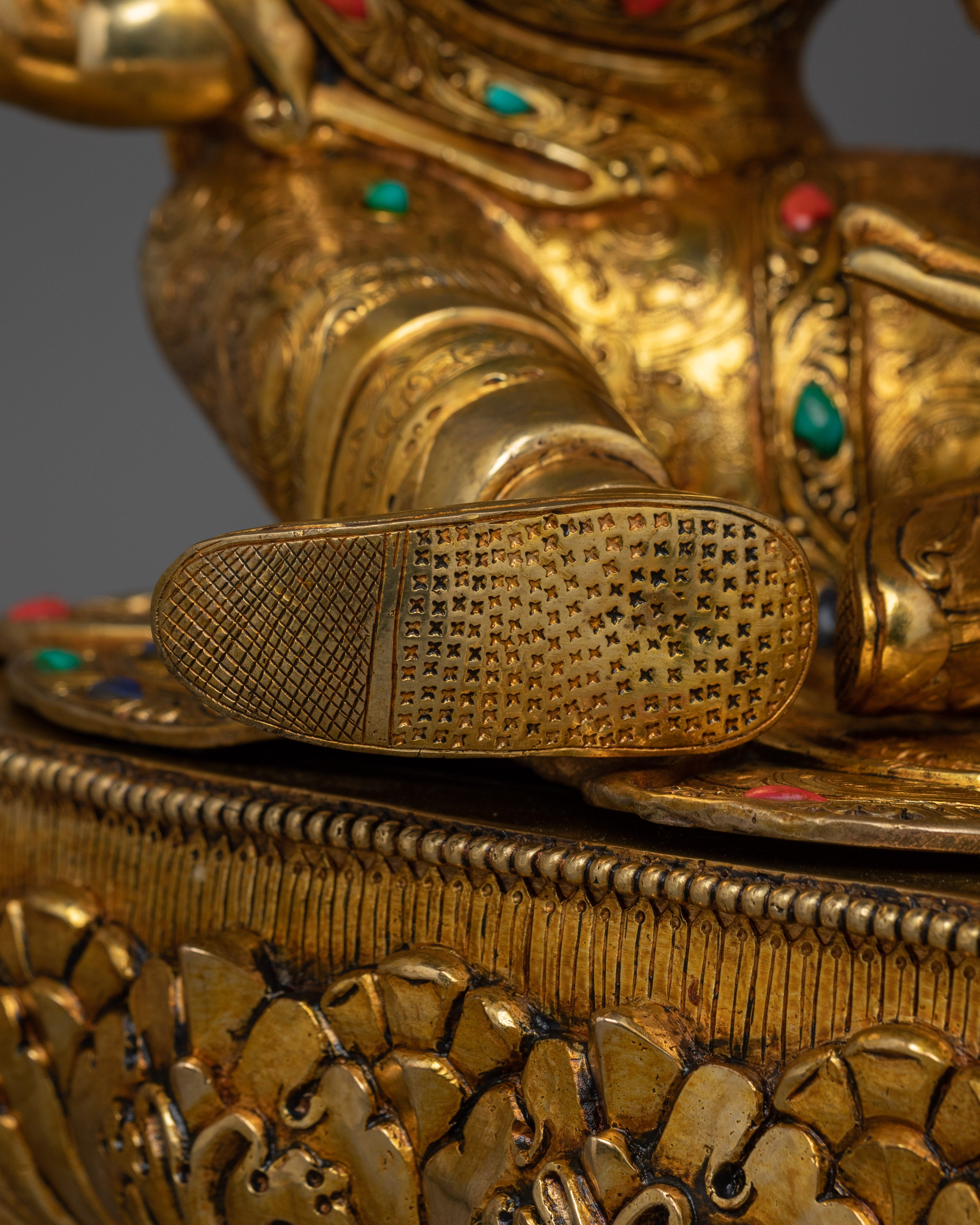 Handcrafted Statue of Guru Rinpoche With Consort | Tibetan Tantric Master with Dakini